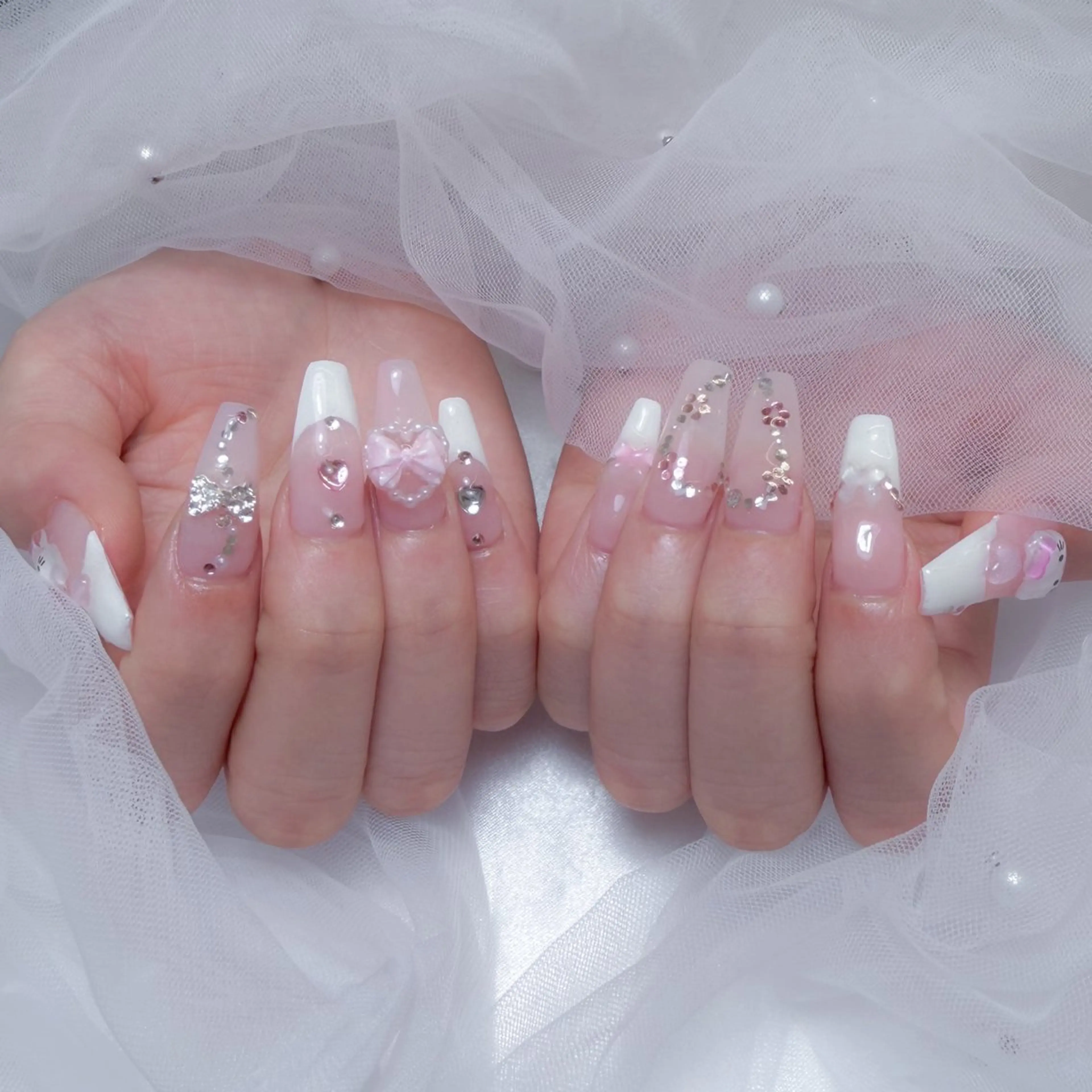 ネイル ハンドネイル Nail Share Salon Mariris所属・ユカ𖤐nail 堺筋本町/心斎橋のネイルデザイン