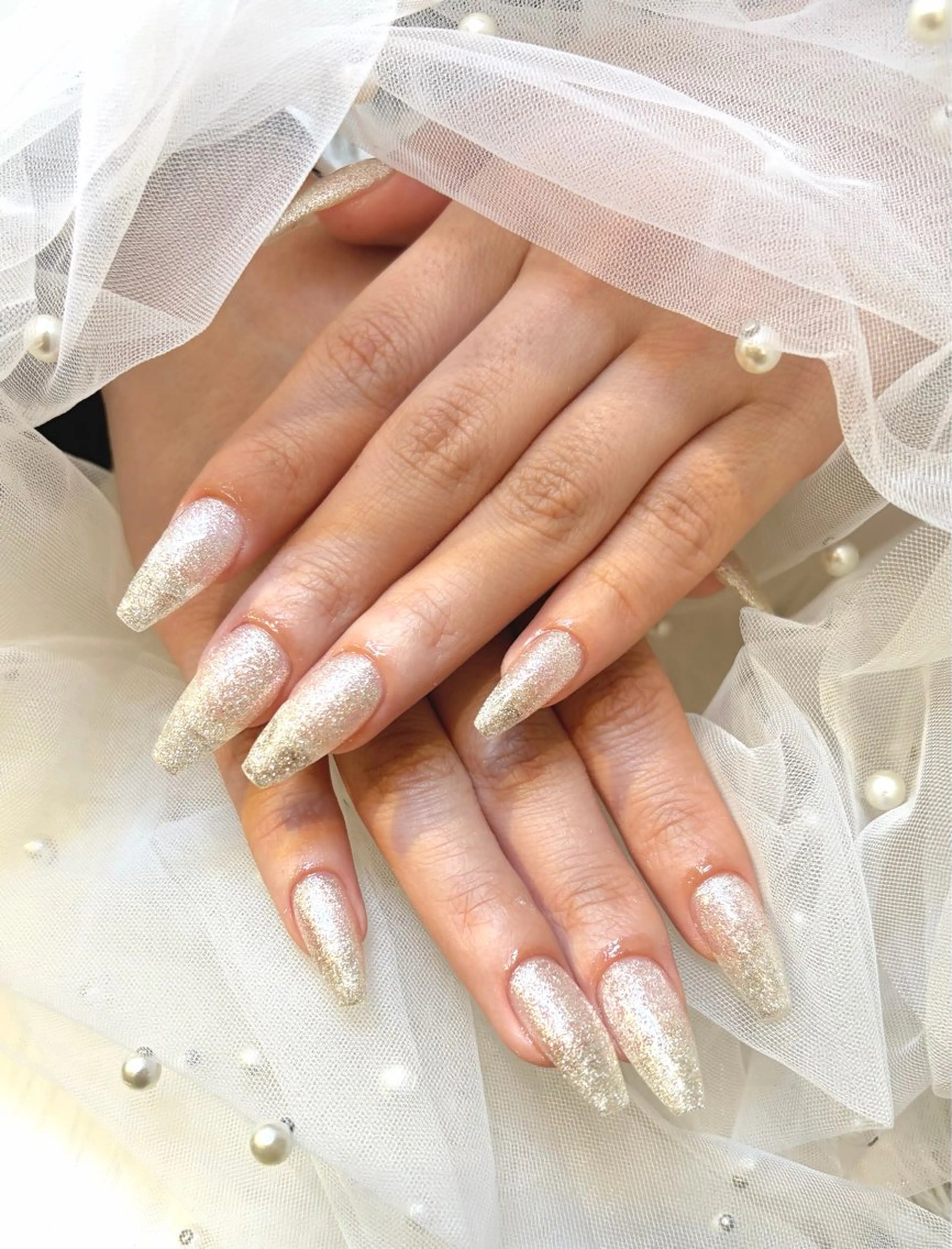 ネイル フラッシュネイル ロングネイル マグネットネイル ハンドネイル エミラボーテ 心斎橋店所属・ODA HIMARIのネイルデザイン