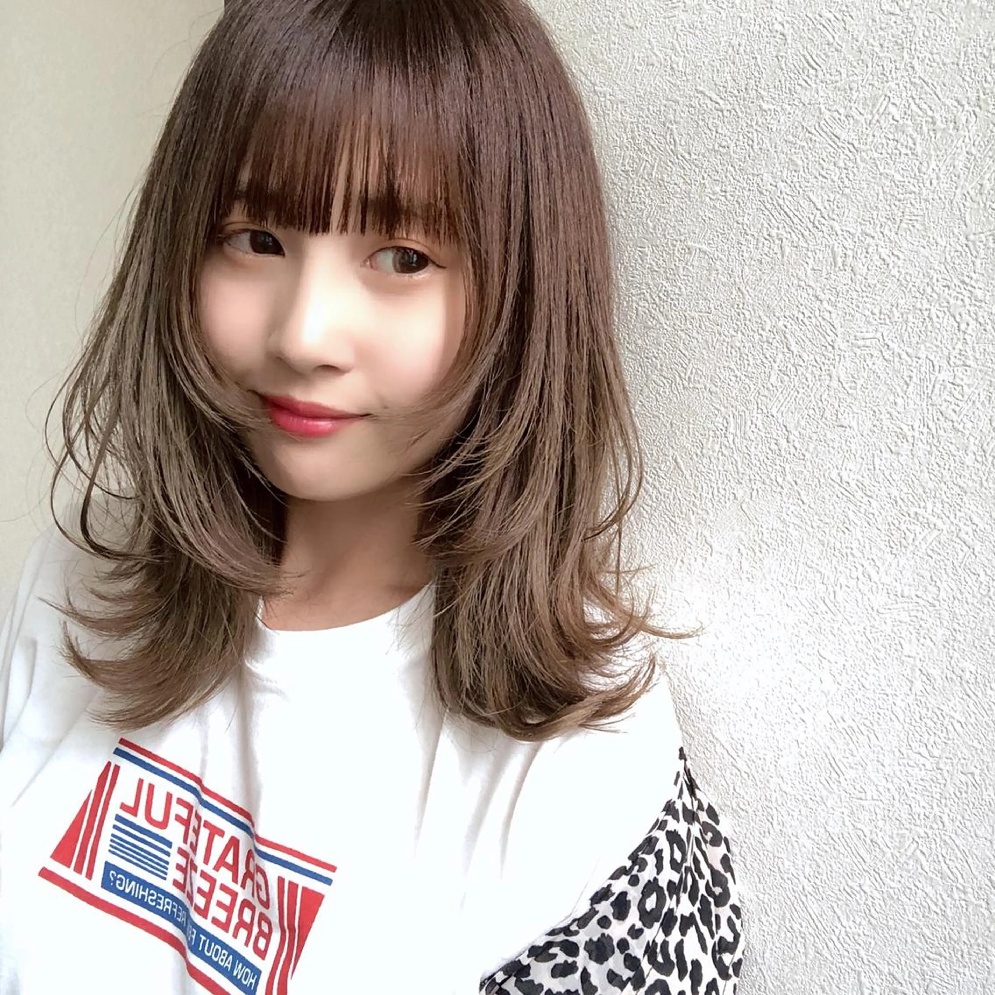 ミディアム カラー パーマ ヘアアレンジ キッズ ネイル マツエク・マツパ umu.［韓国ヘア /レイヤーカット］のヘアスタイル