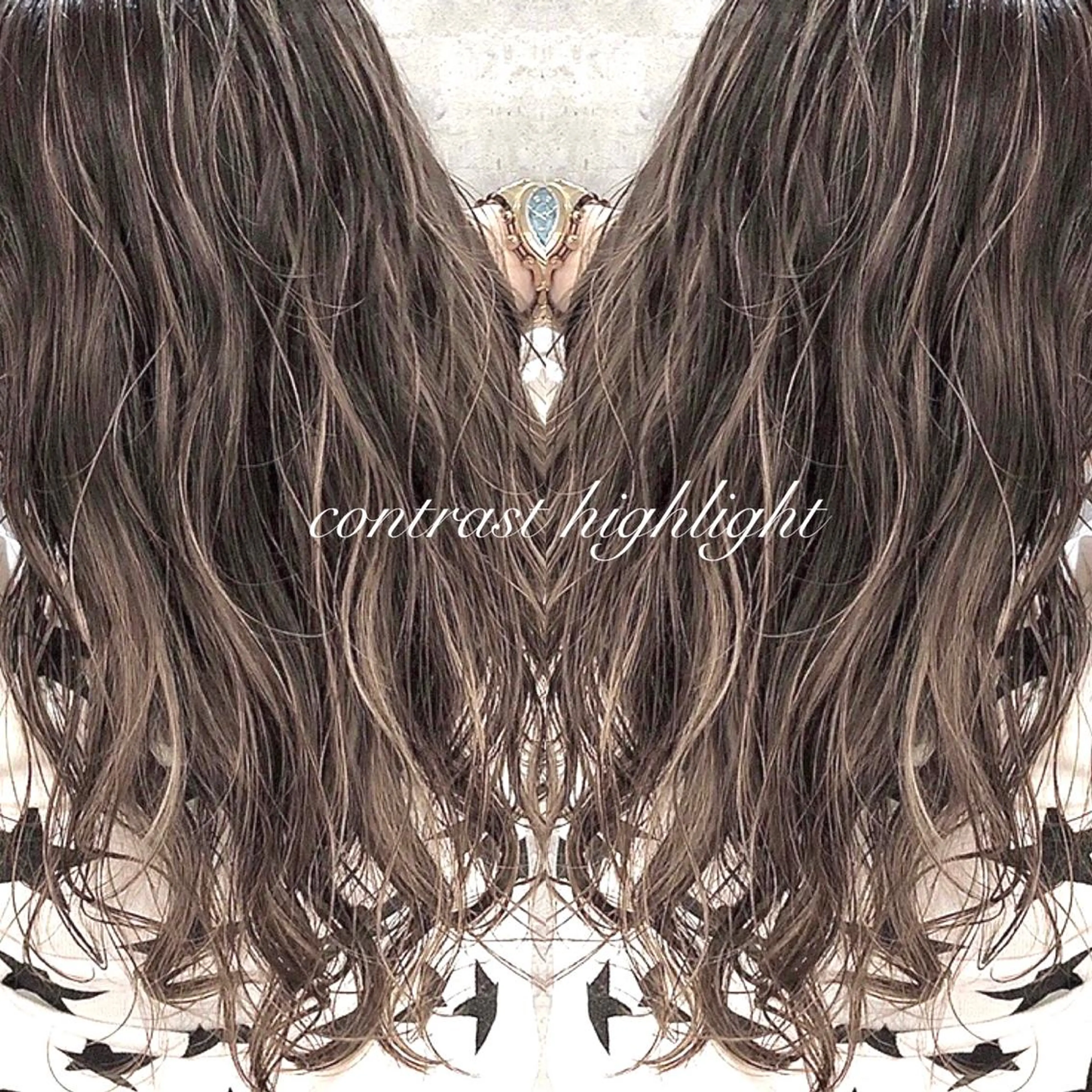 ロング カラー ハイライトカラー ハイライト MiL所属・✨ハイトーン✨ 濱田知孝のヘアスタイル