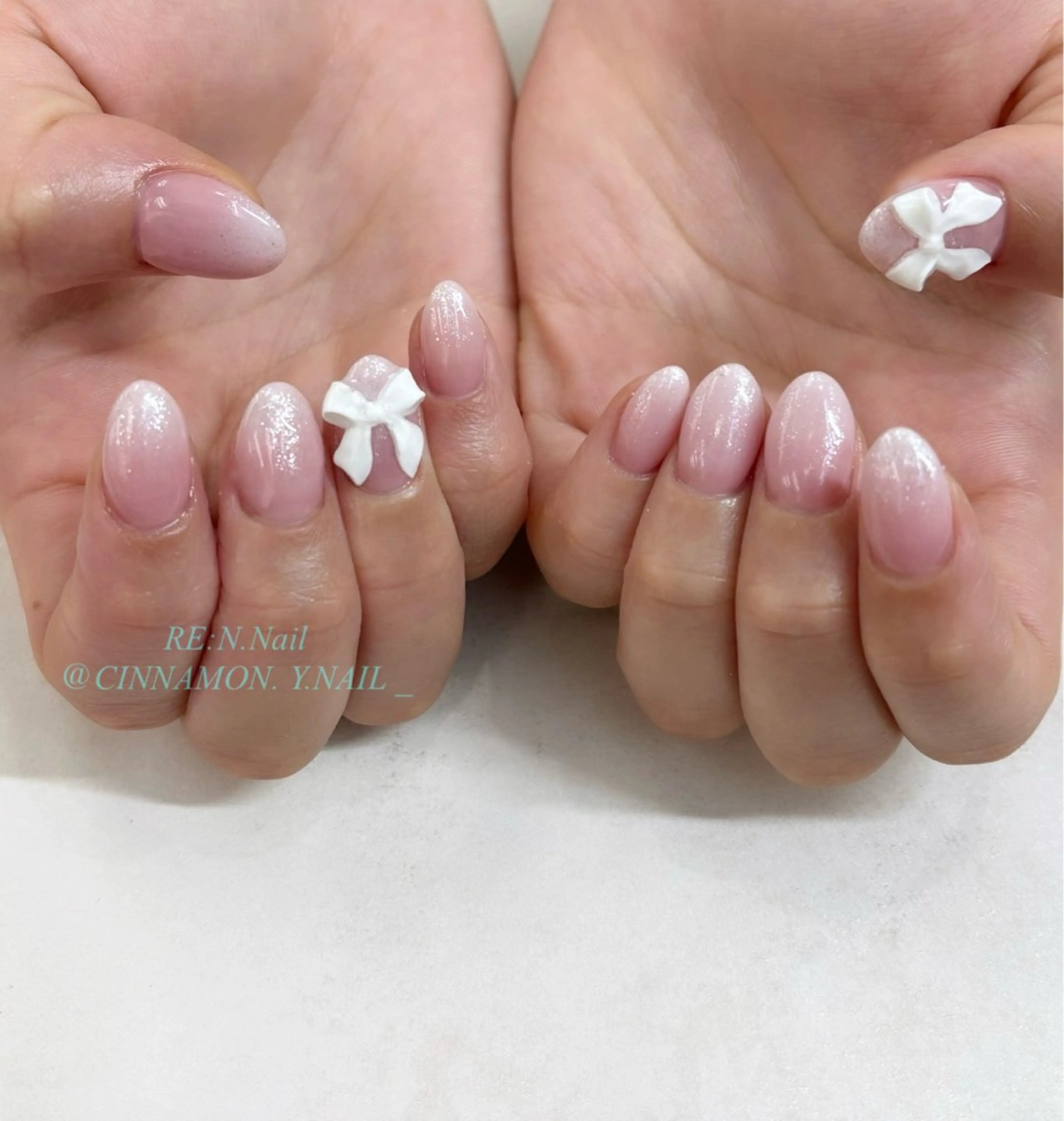 ネイル ハンドネイル Yuna🩵 RE:N.Nailのネイルデザイン