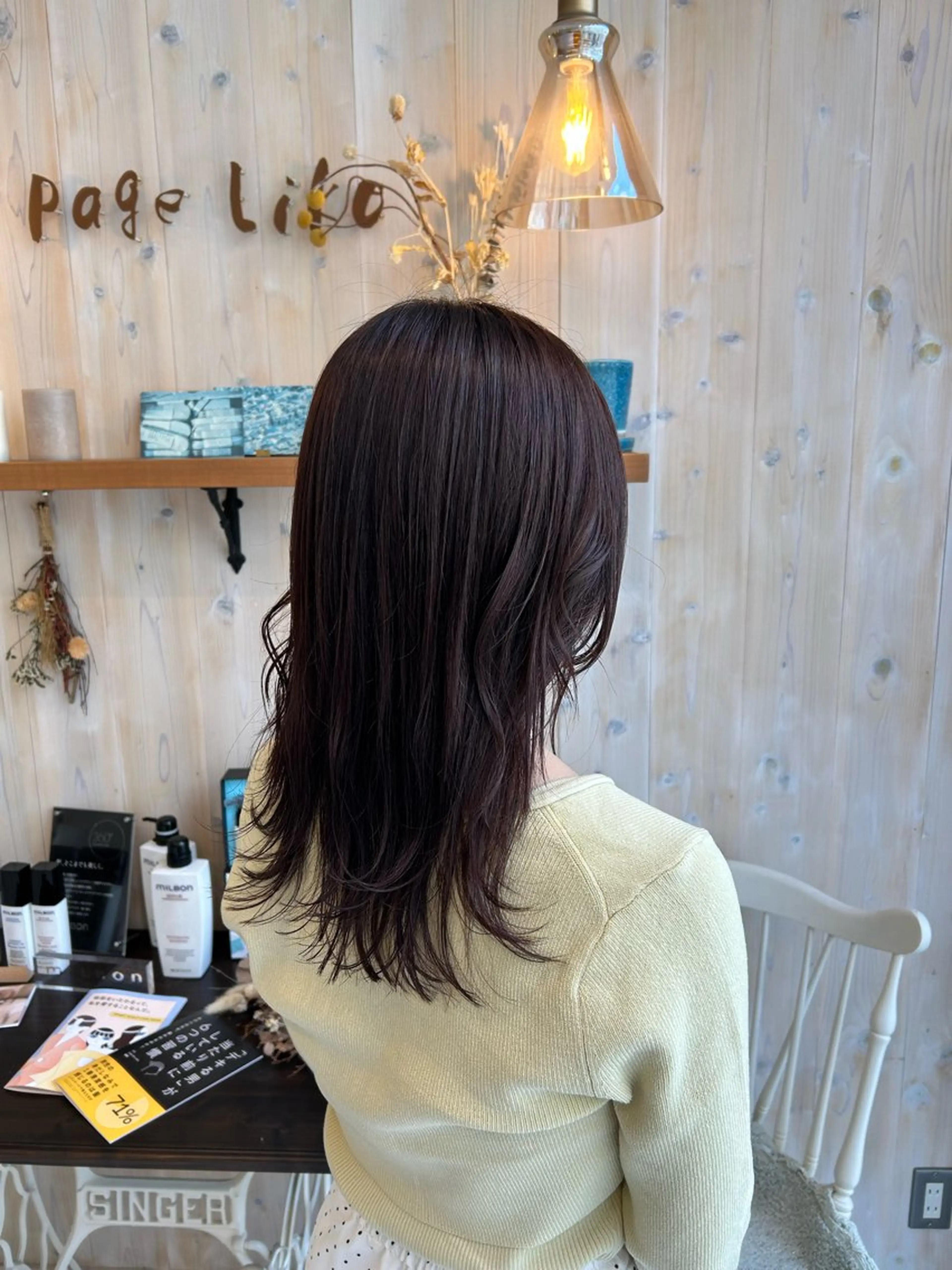 ミディアム カラー ブラウンカラー ピンクカラー ピンクブラウン カット ヘアカラー アニメオタク美容師✂ miharuのヘアスタイル