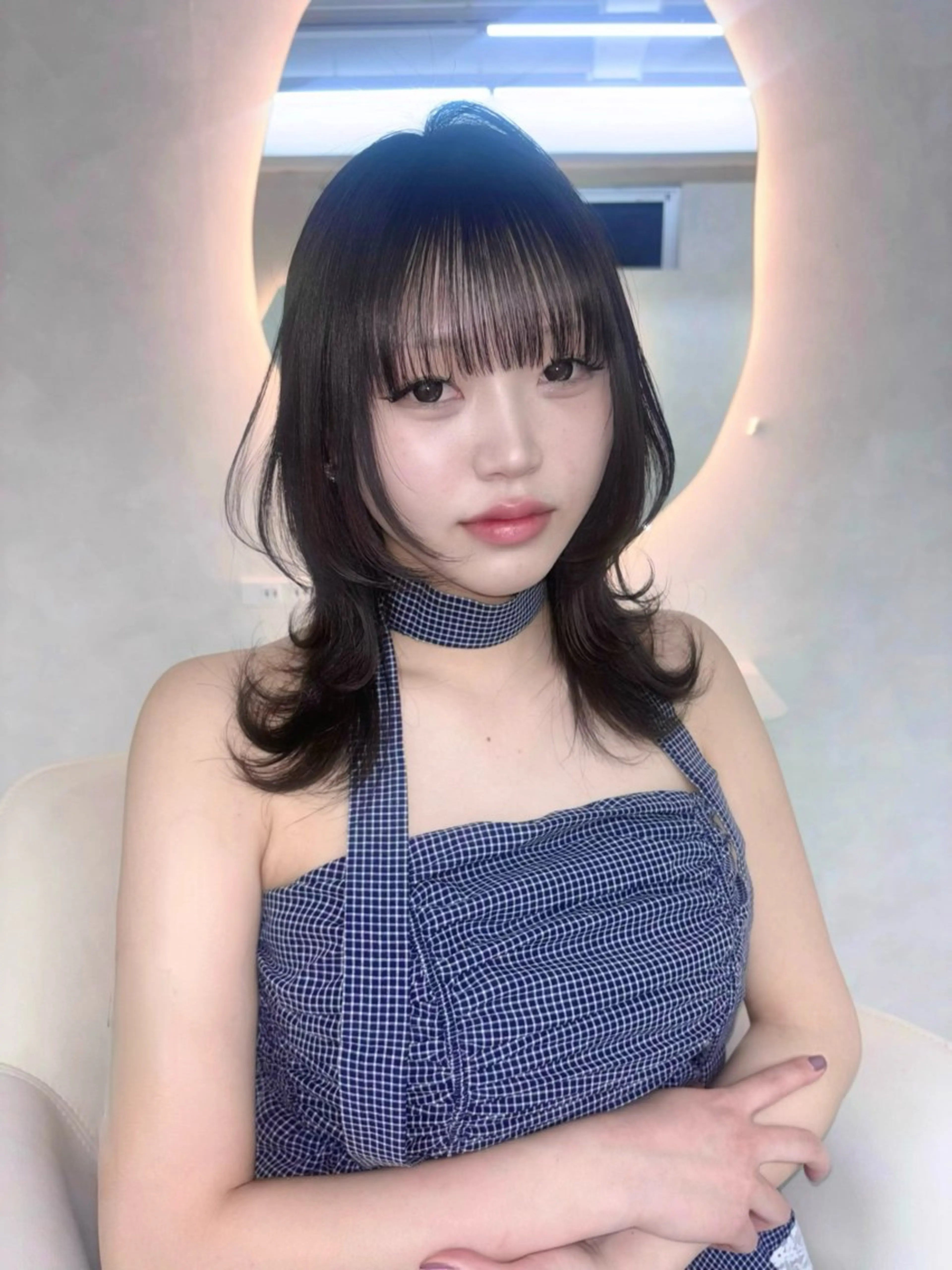 ミディアム レイヤーカット カット ヘアカラー ️🫧中島遼香🫧 Ess🪽髪質改善のヘアスタイル