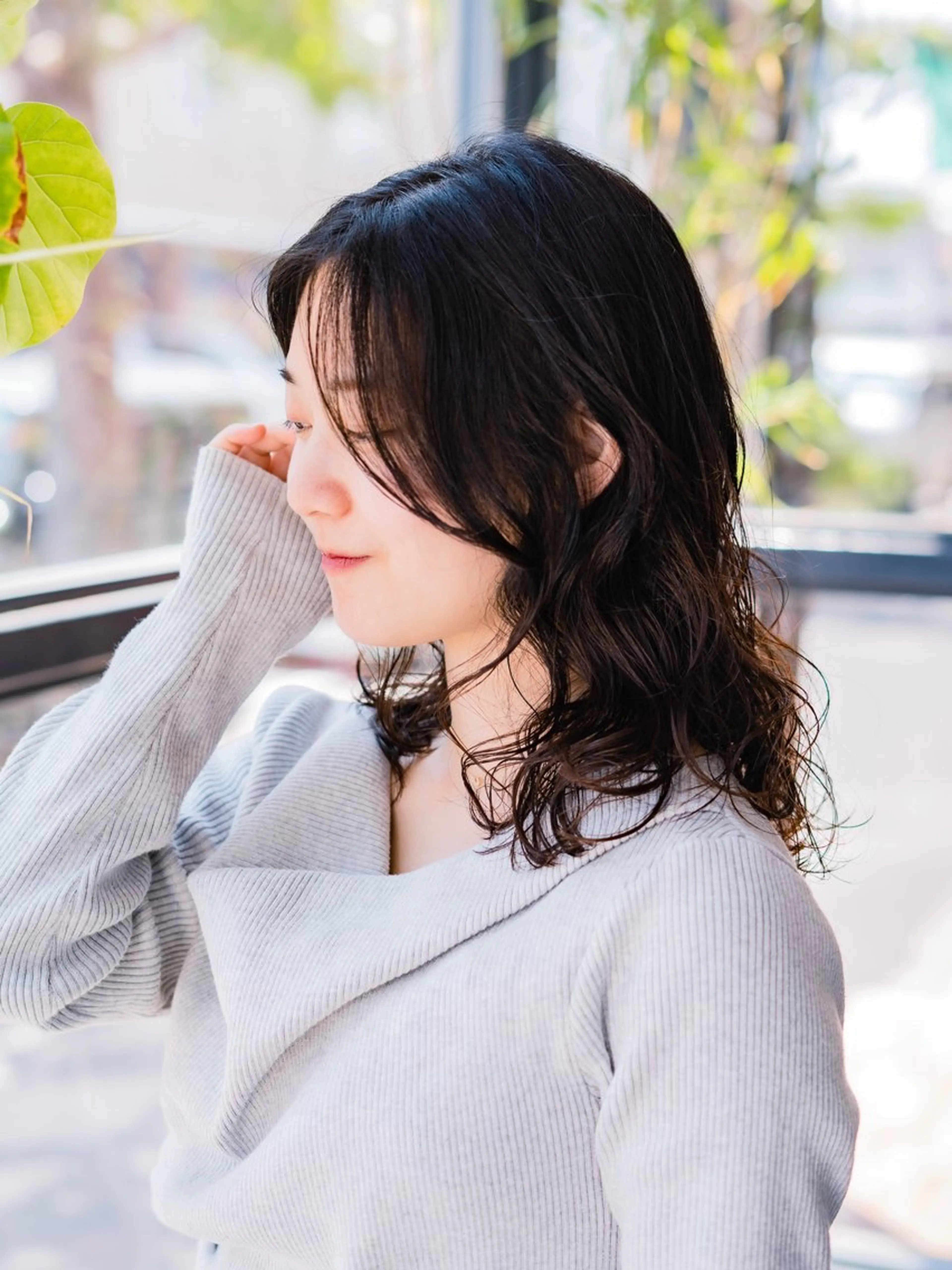 セミロング パーマ セミロングパーマ デジタルパーマ HairCraft.所属・難波 侑希のヘアスタイル