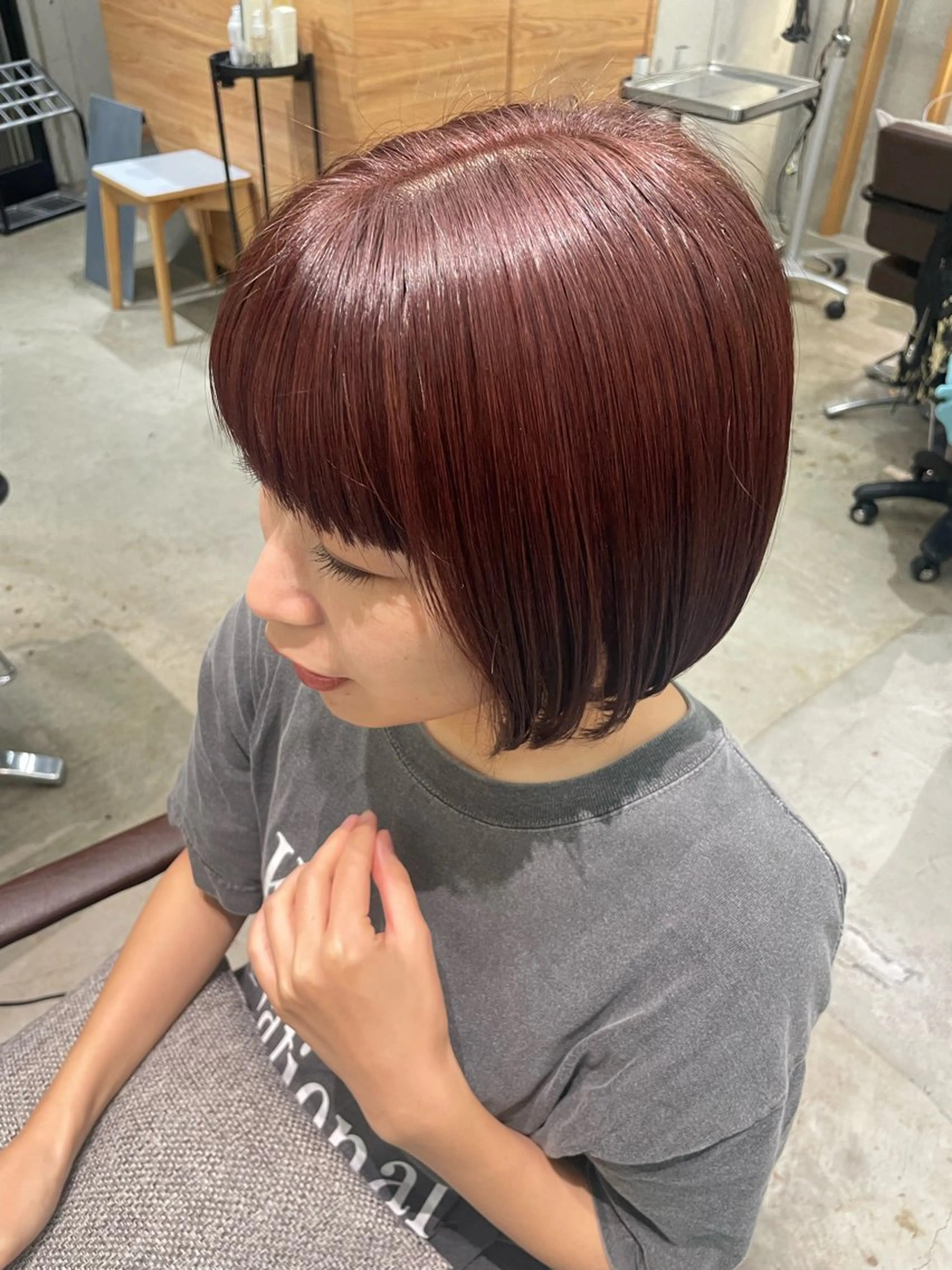 ショート カラー ブリーチ ブリーチなしカラー FILMS横浜所属・Watanabe Maiのヘアスタイル