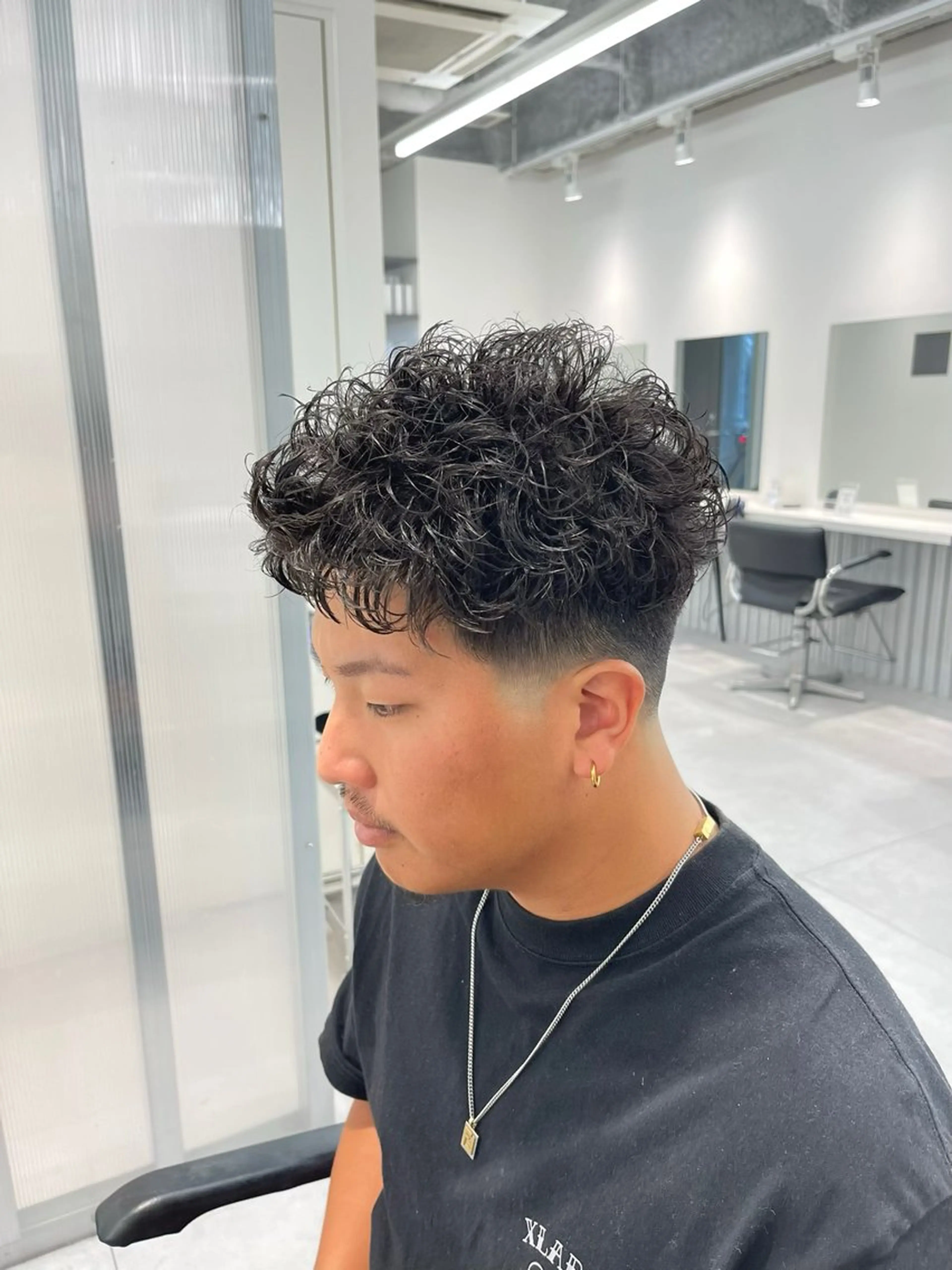 ショート パーマ メンズ カット パーマ メンズ特化/パーマ 短髪パーマ/来星のヘアスタイル