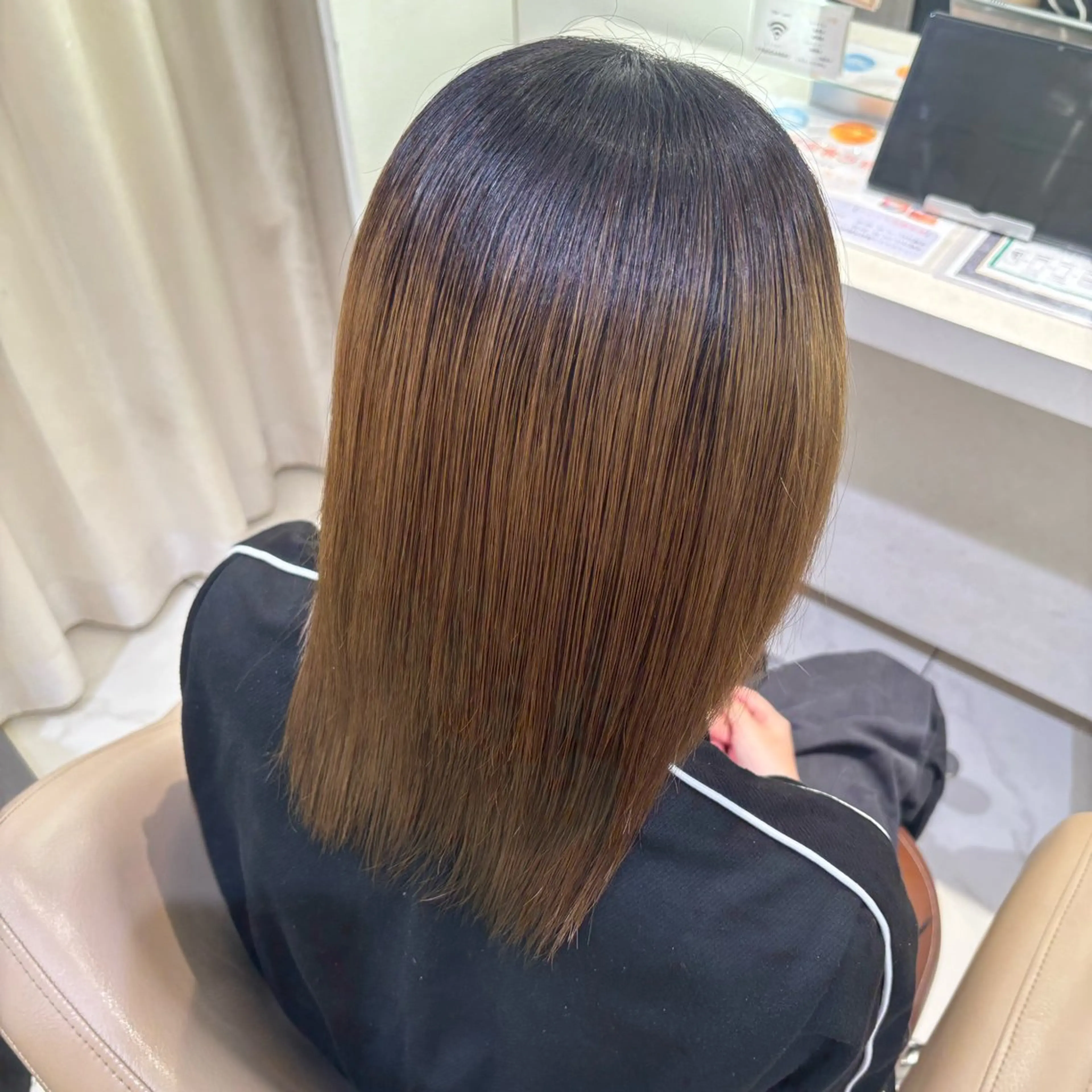 ミディアム トリートメント 渡邊楓果／髪質改善 ／カラーのヘアスタイル