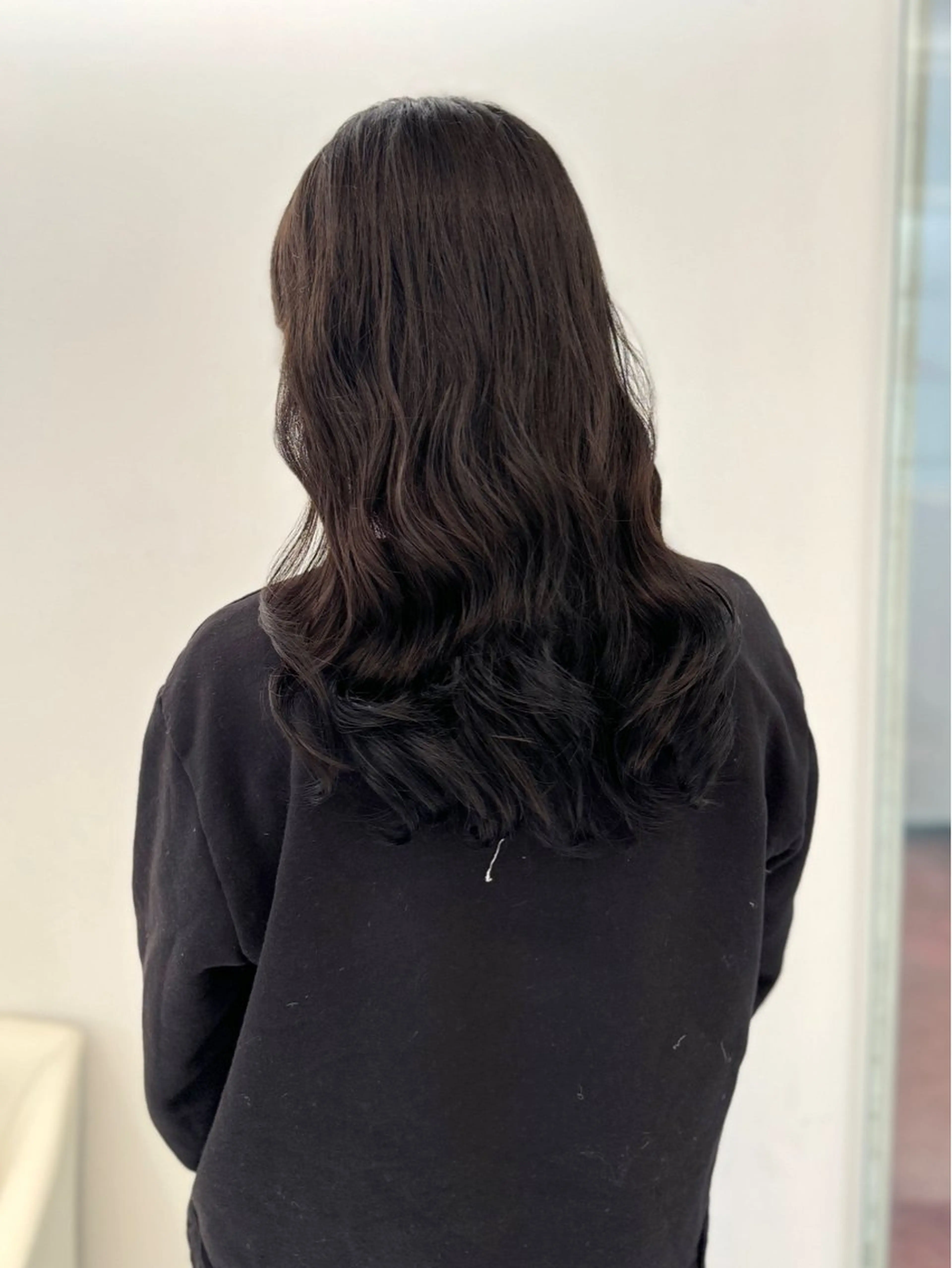 ロング パーマ カット パーマ トリートメント デジタルパーマ/ コテ巻き風パーマのヘアスタイル