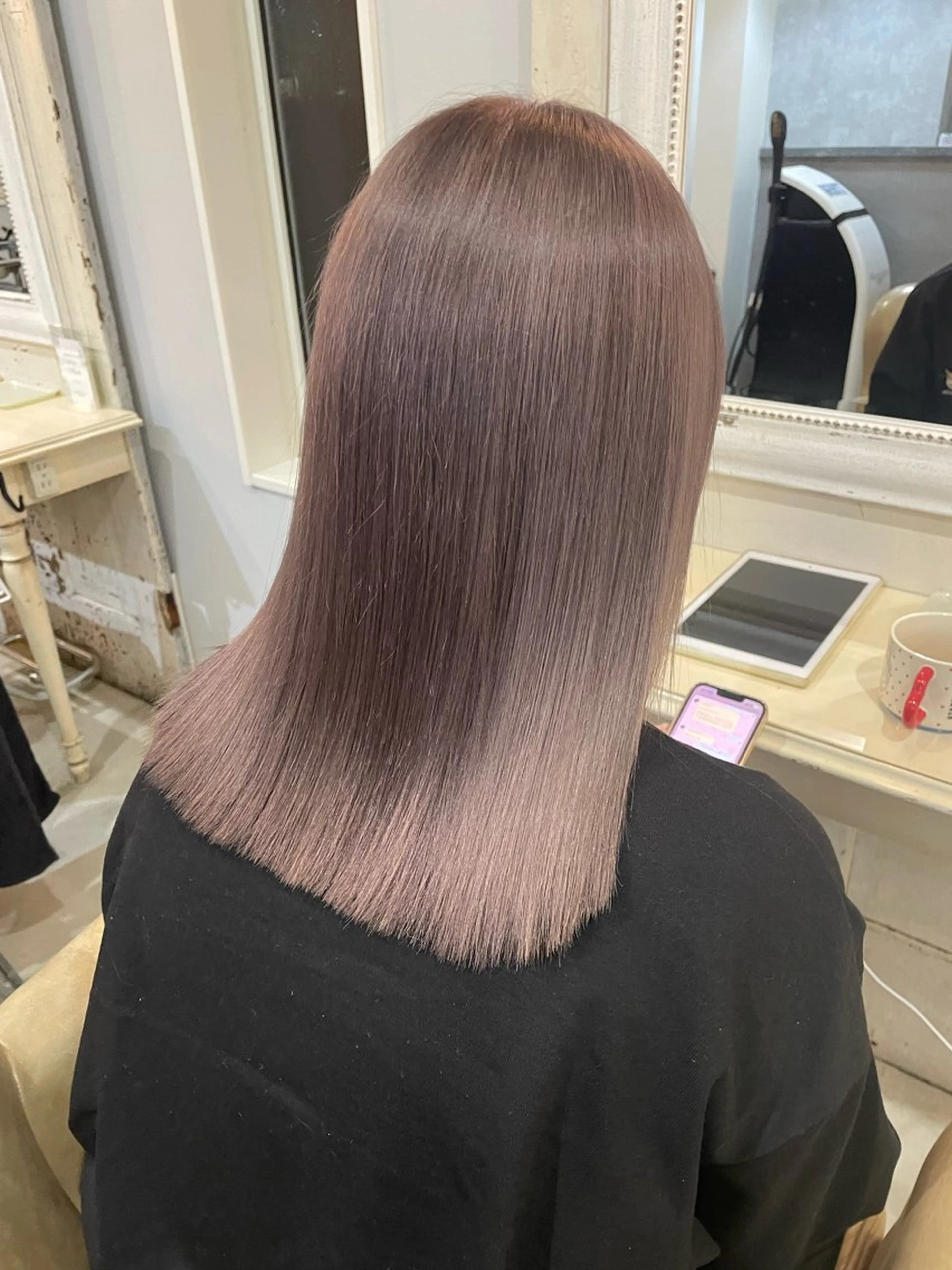 ミディアム カラー Matsubara asuka  ☪︎のヘアスタイル