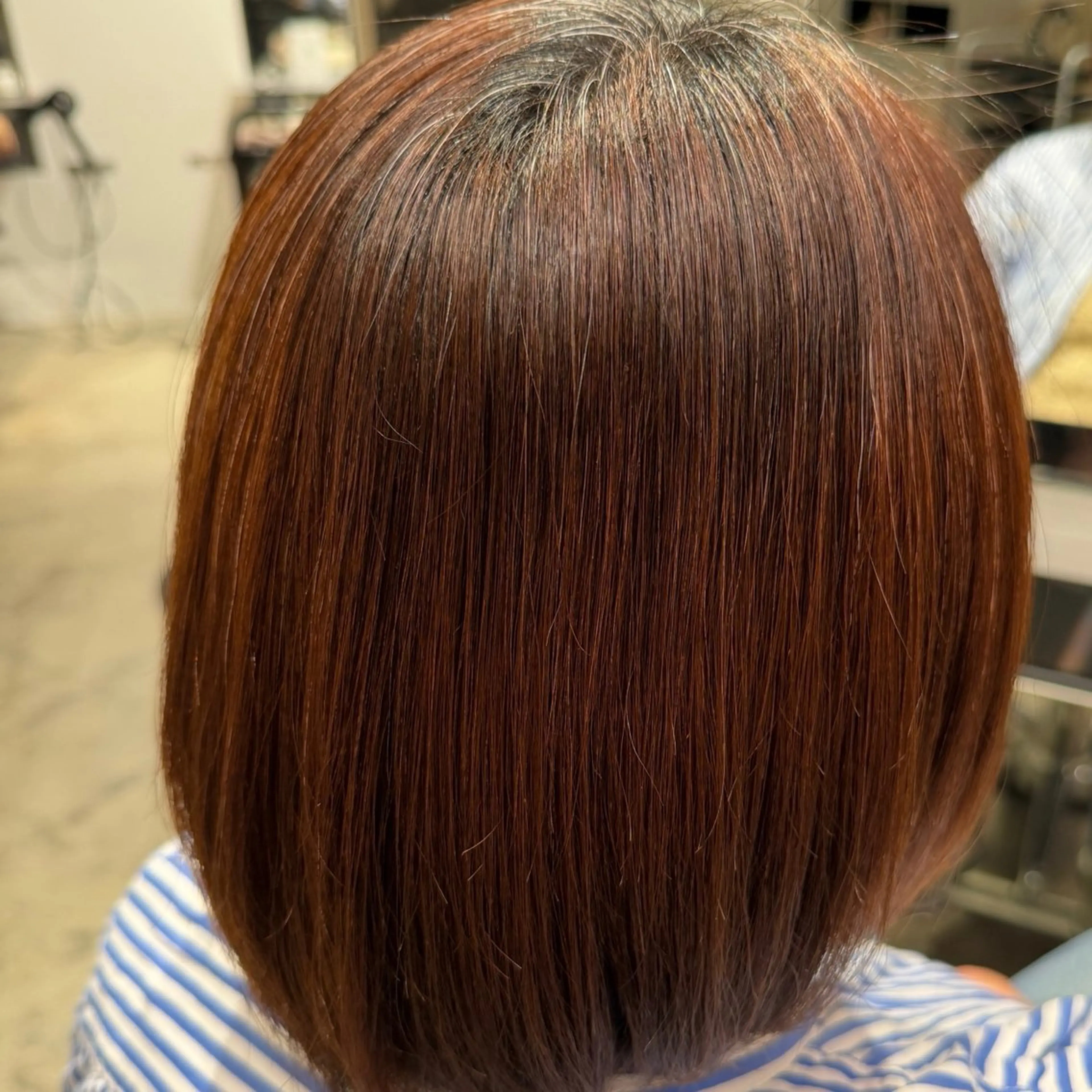 縮毛矯正 トリートメント 縮毛矯正💕艶カラー 金川萌萌のヘアスタイル