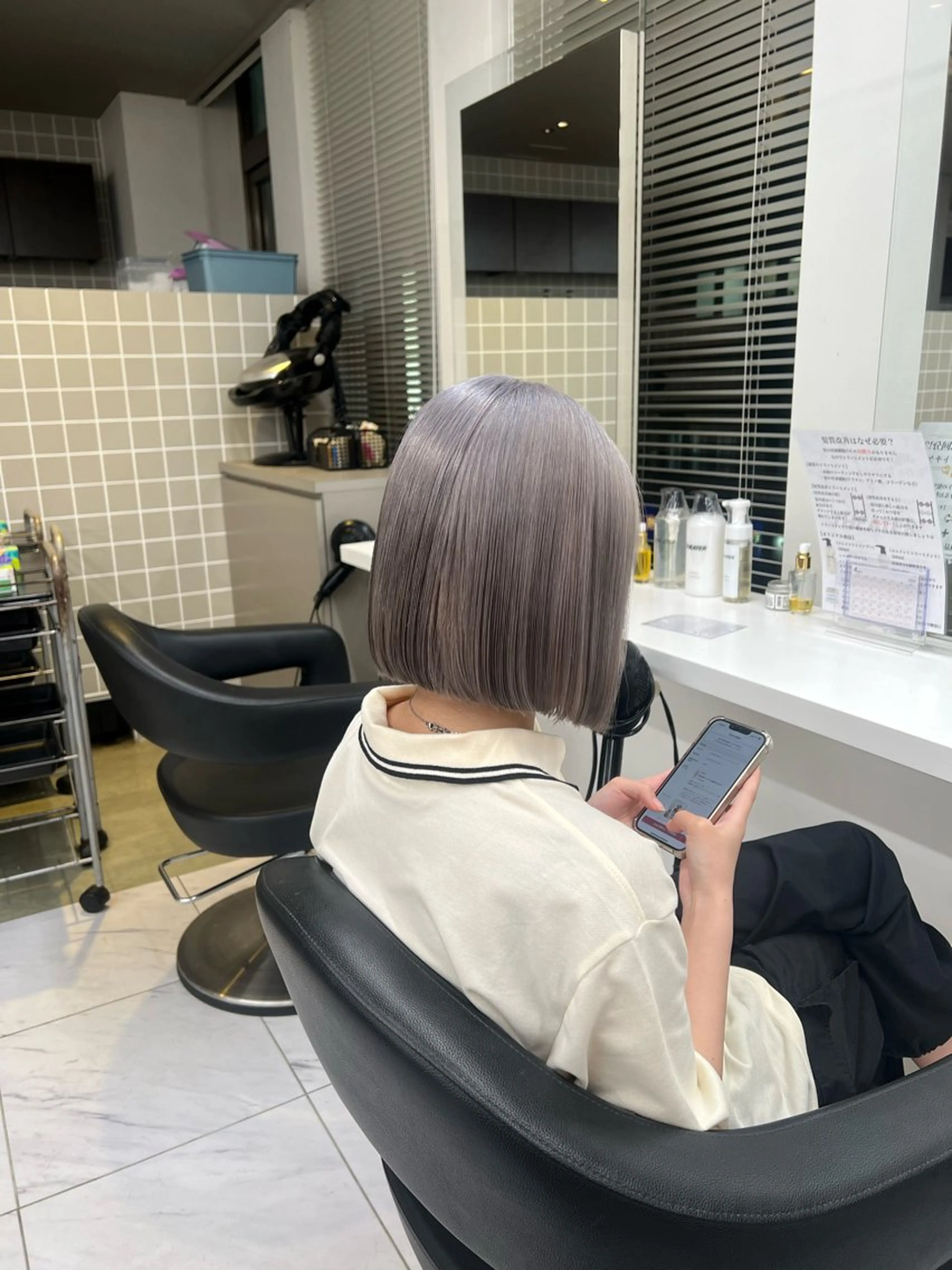 ミディアム カラー ヘアカラー 韓国レイヤーカット /REIのヘアスタイル