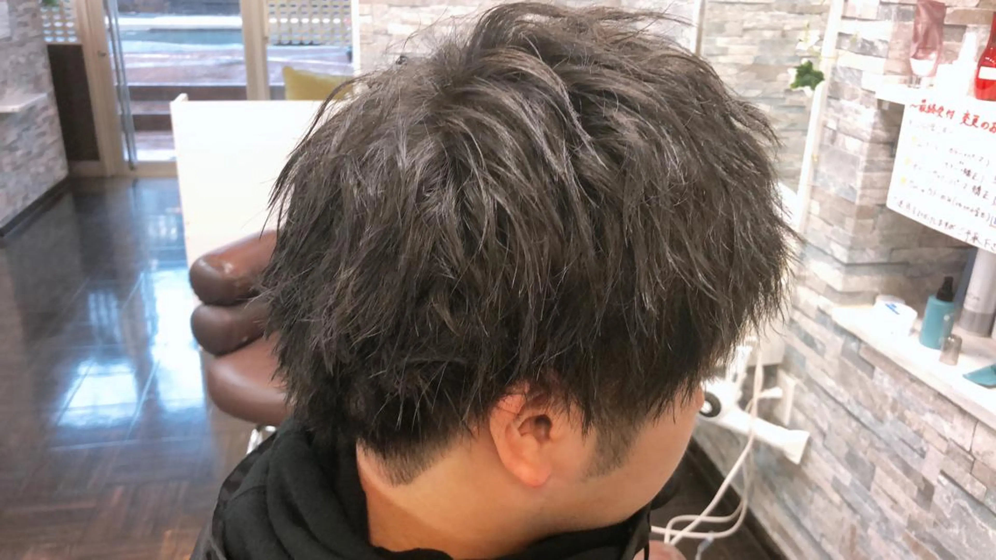 ショート パーマ メンズ ALLEN hair 郡山開成店所属・中司 優樹のヘアスタイル