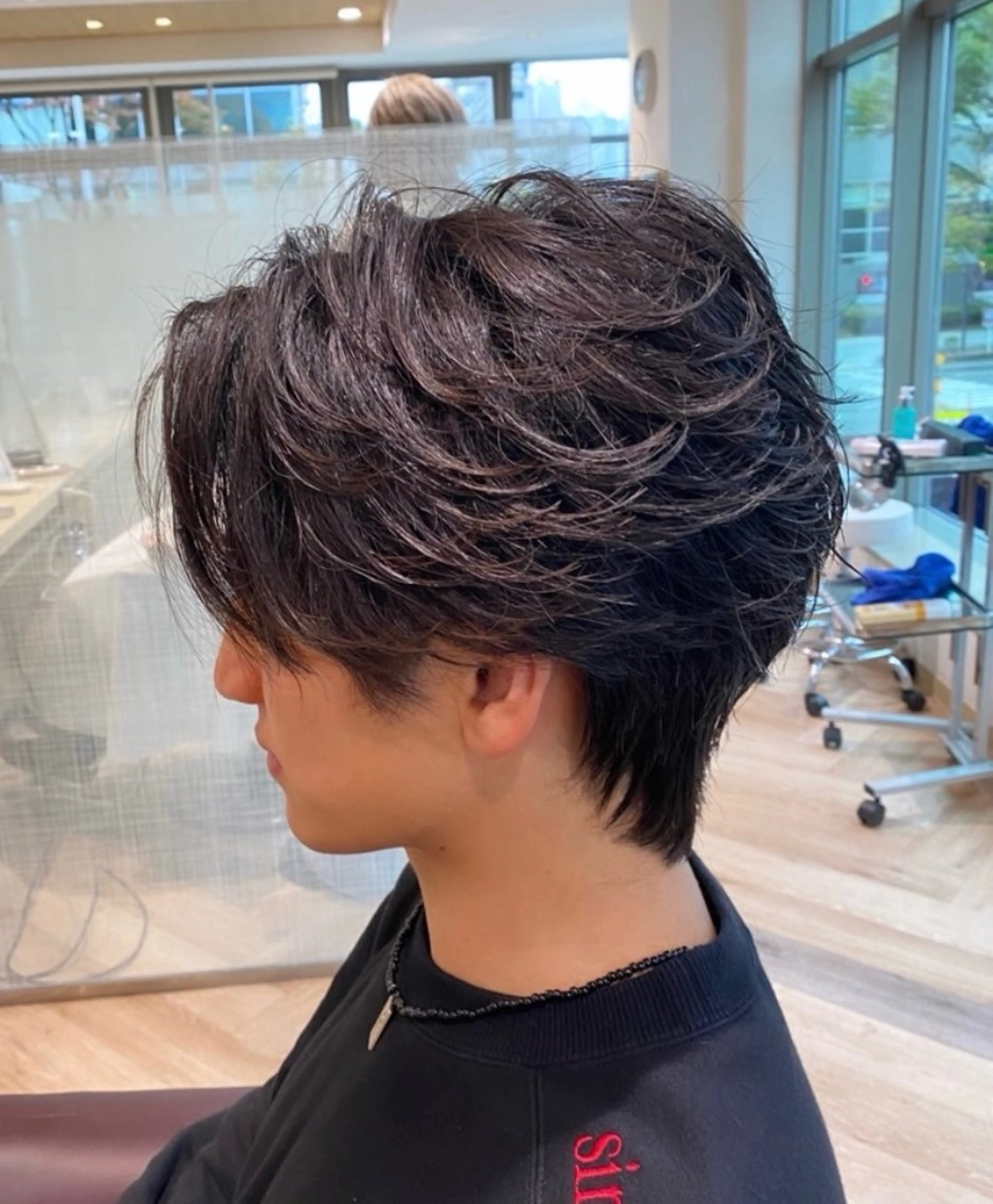 ショート パーマ ヘアアレンジ カット パーマ メンズ特化/フェザー /パーマ/伊勢元のヘアスタイル