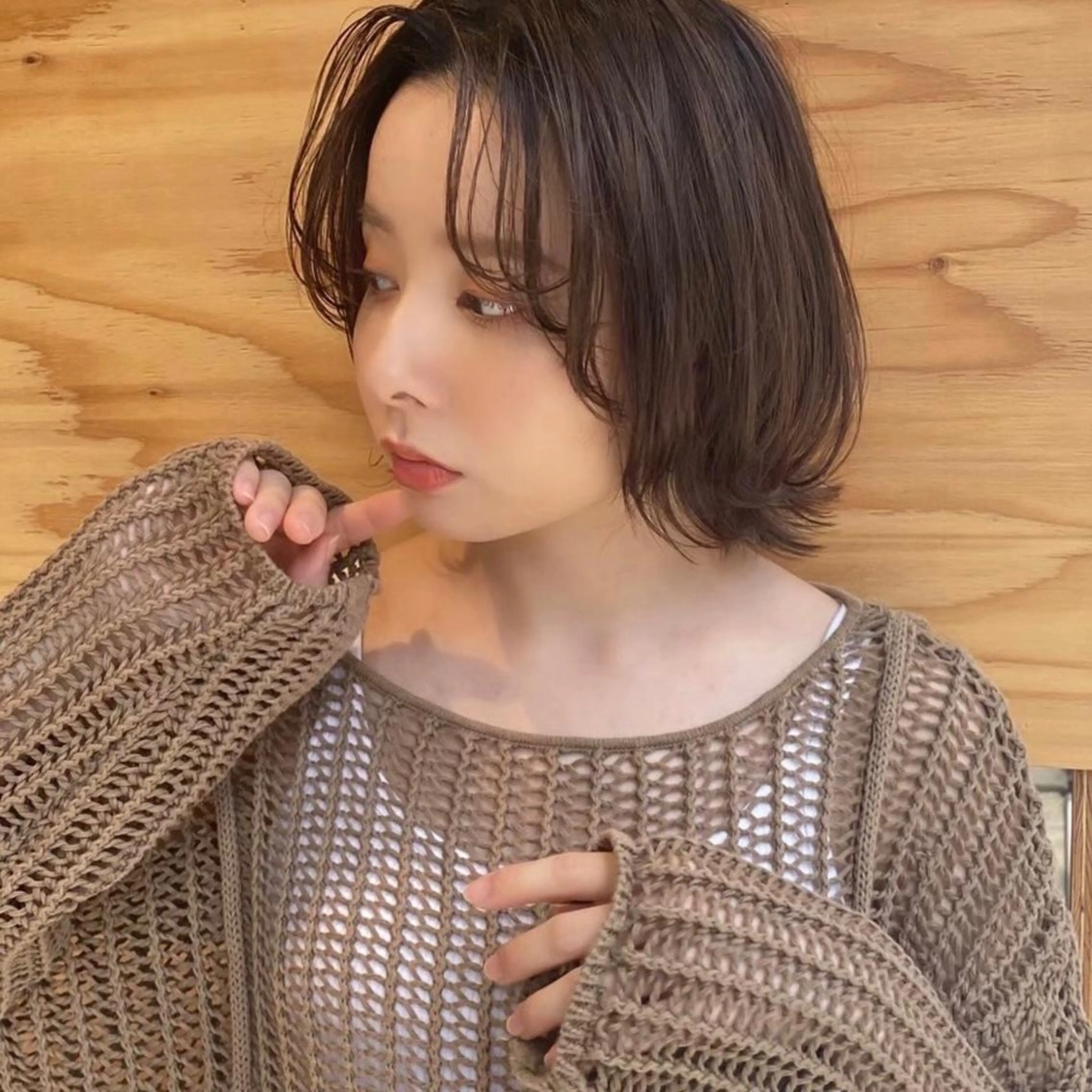 ショート カット ヘアカラー トリートメント Le/a谷町 野上幹太のヘアスタイル