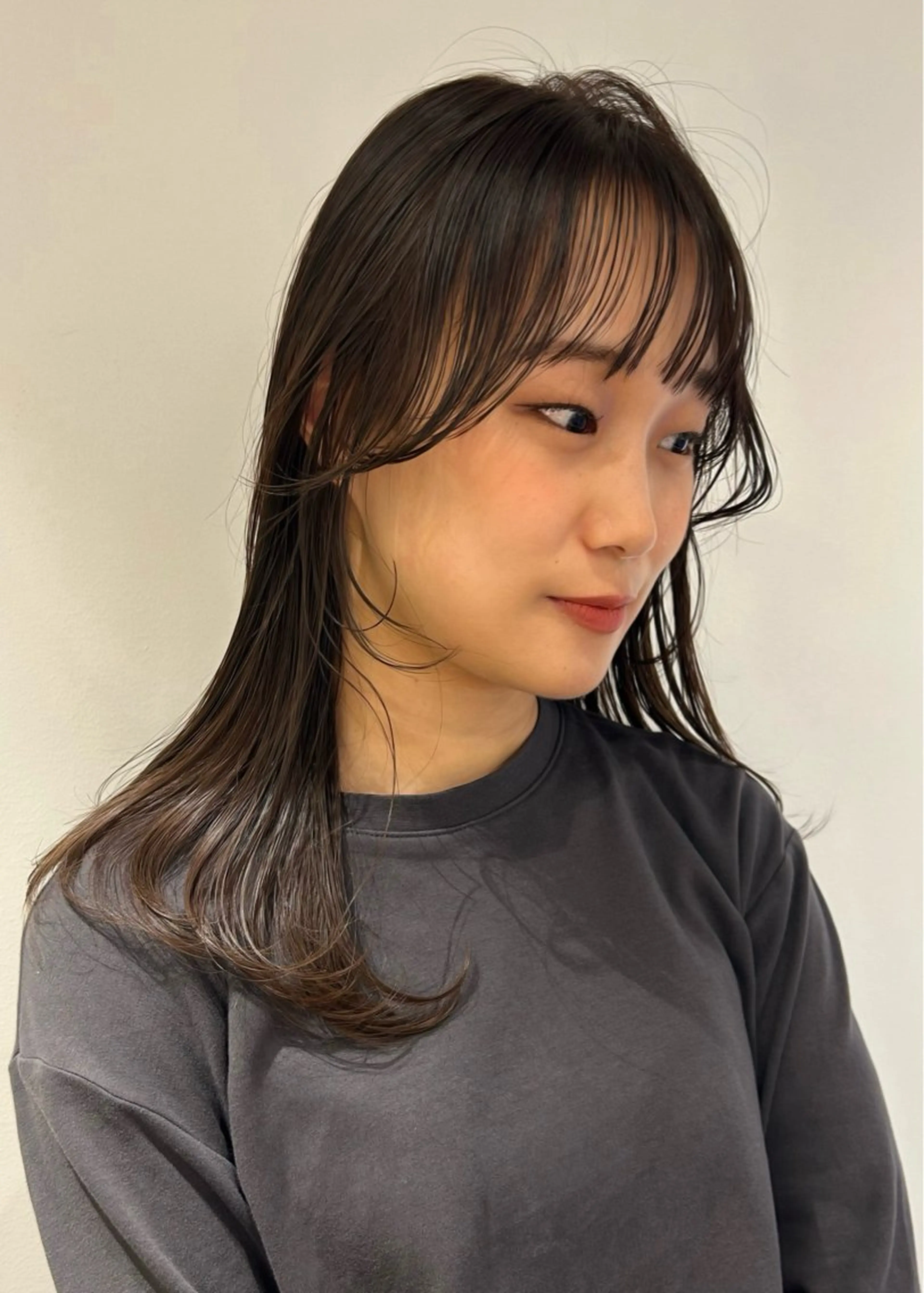 ミディアム カラー パーマ メンズ ヘアカラー トリートメント レイヤー/透明感/ ブリーチなし/わかなのヘアスタイル