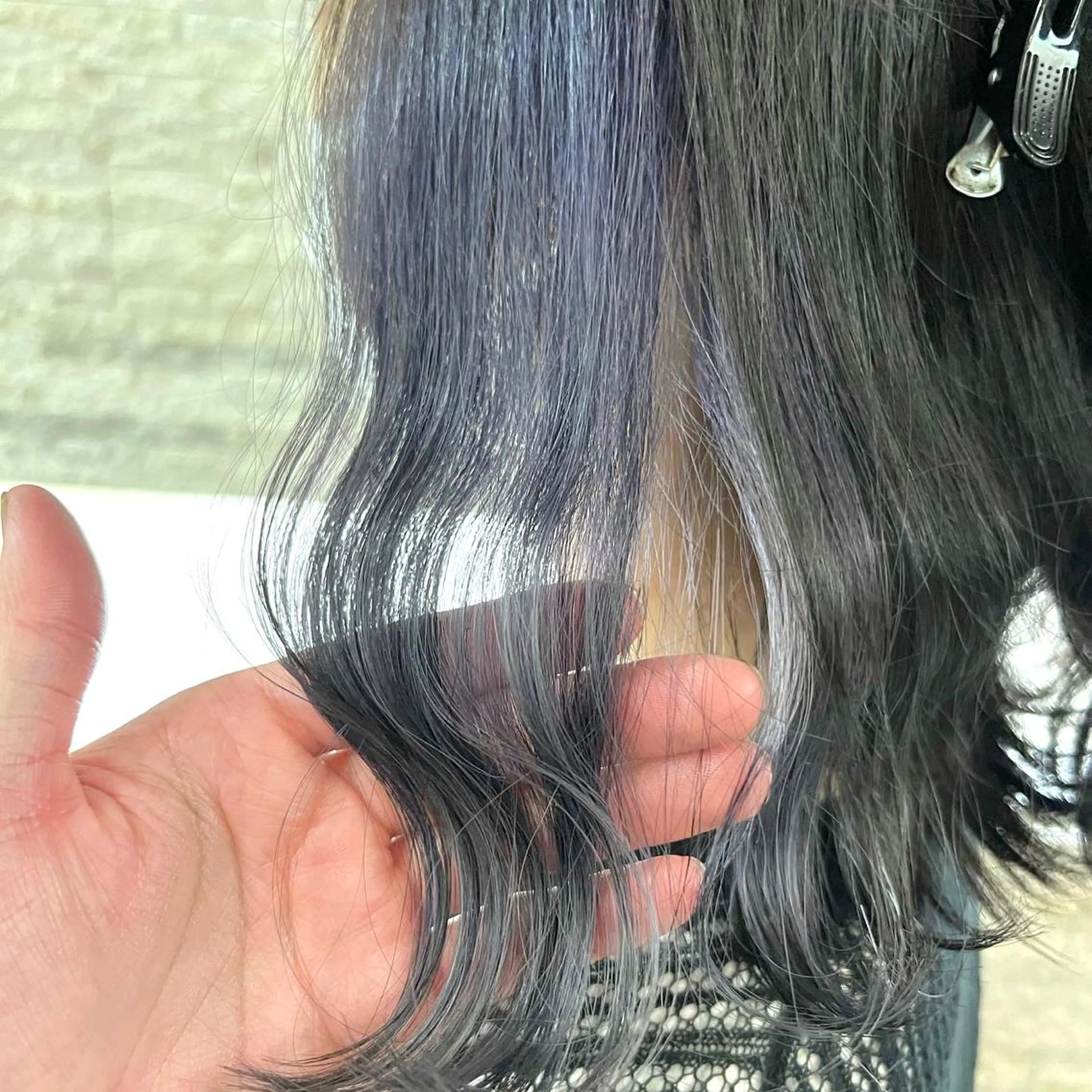 ミディアム カラー ヘアアレンジ ブリーチ ラベンダーカラー 🔶似合わせセンター パート/ヤス🔶のヘアスタイル