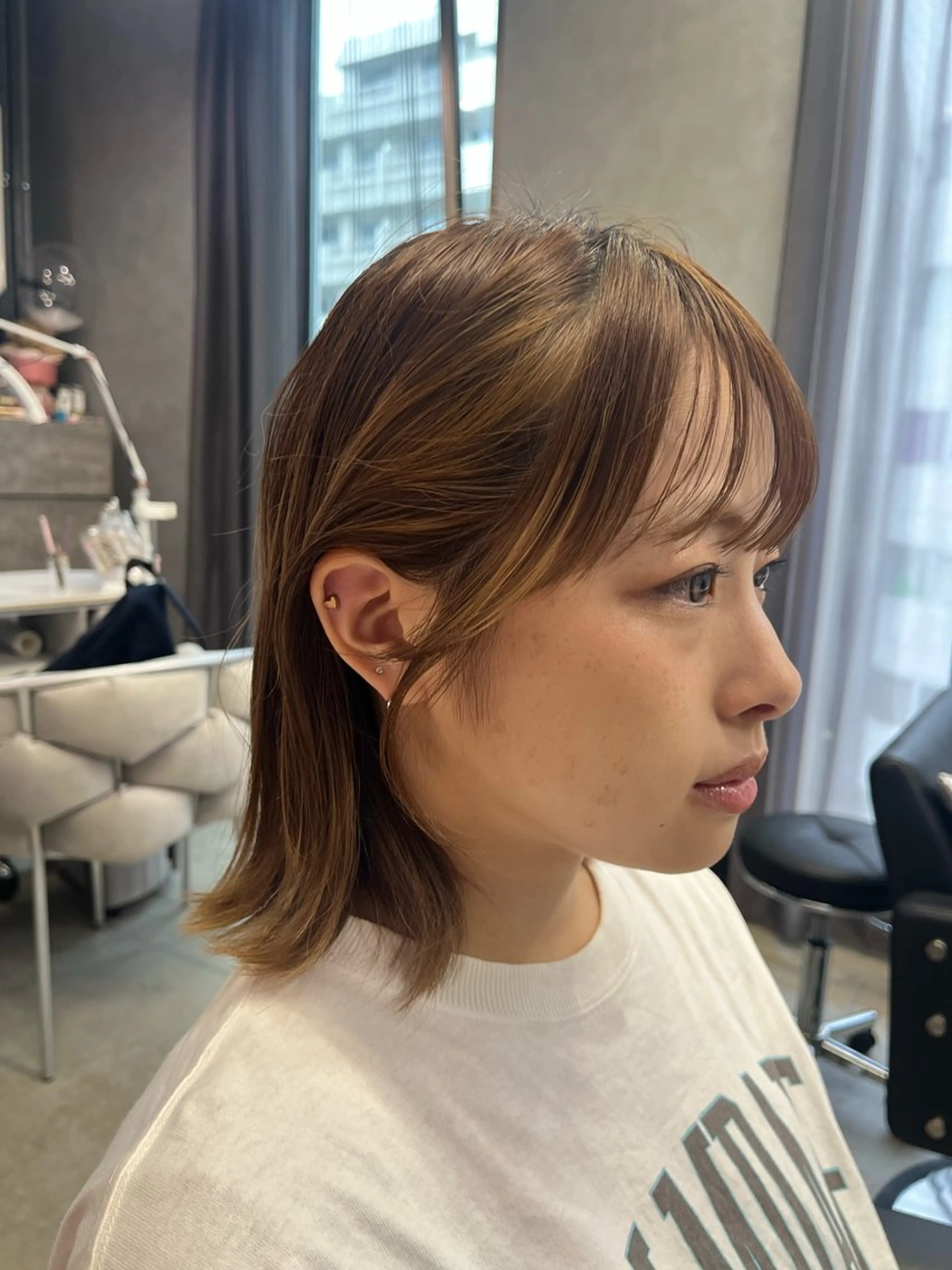 ミディアム ｊｏｕｅｒｍ所属・透明感/グレージュ /韓国レイヤー🪽のヘアスタイル