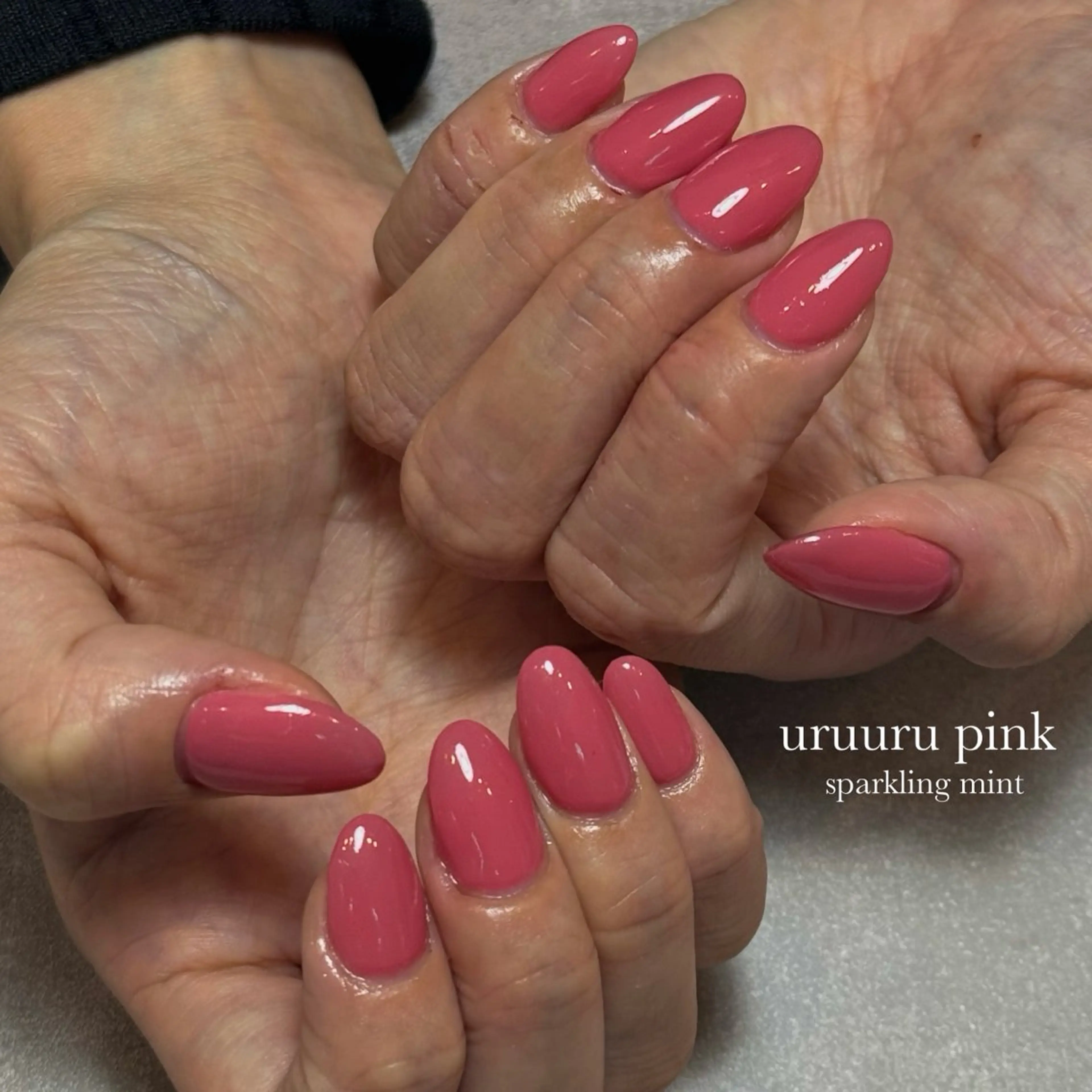 ネイル ピンク sparkling mint【スパークリングミント】所属・natsuki 🎀💎モデル様募集のネイルデザイン
