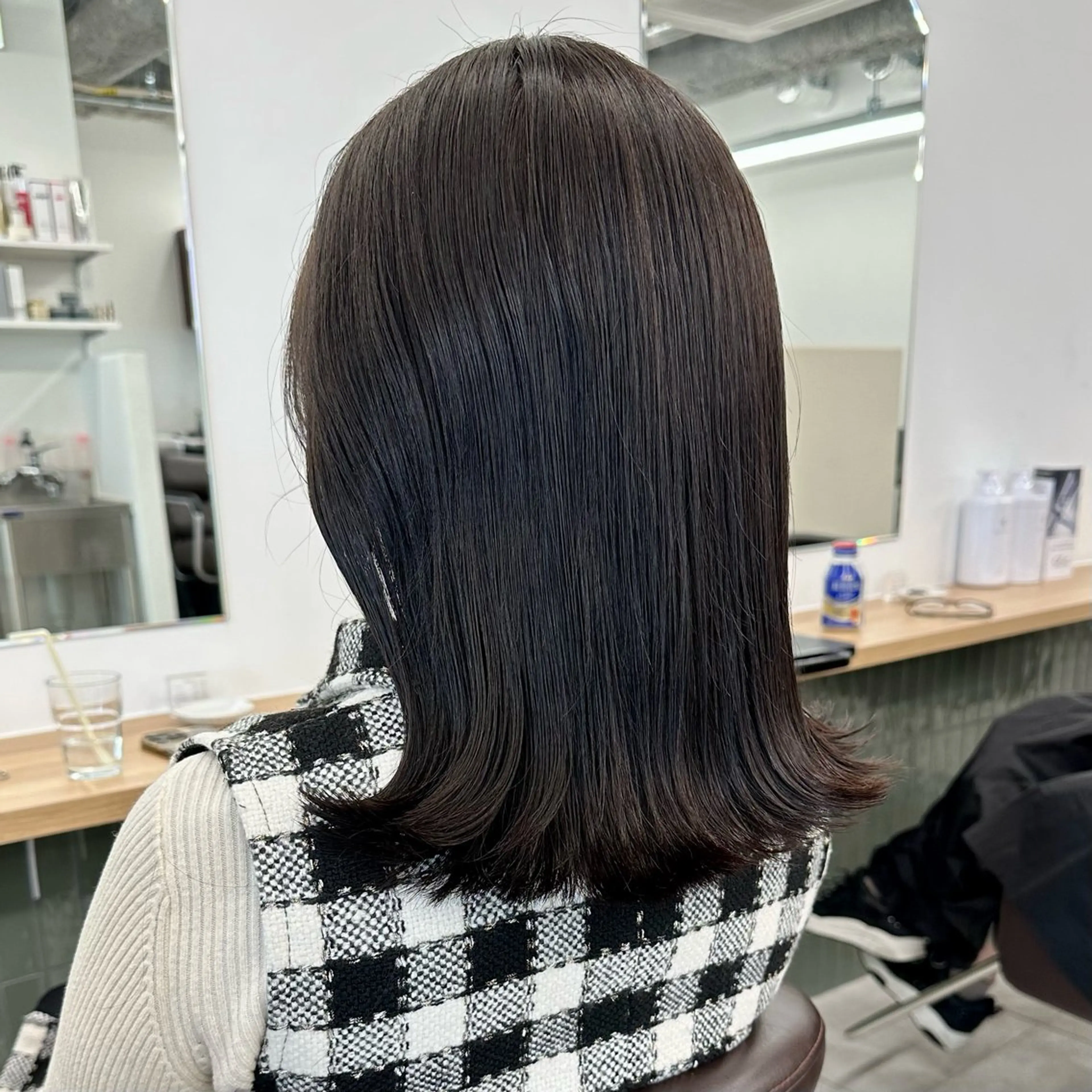 ミディアム カラー カット ヘアカラー トリートメント ブリーチなし/レイヤ ー特化🌈Tommyのヘアスタイル