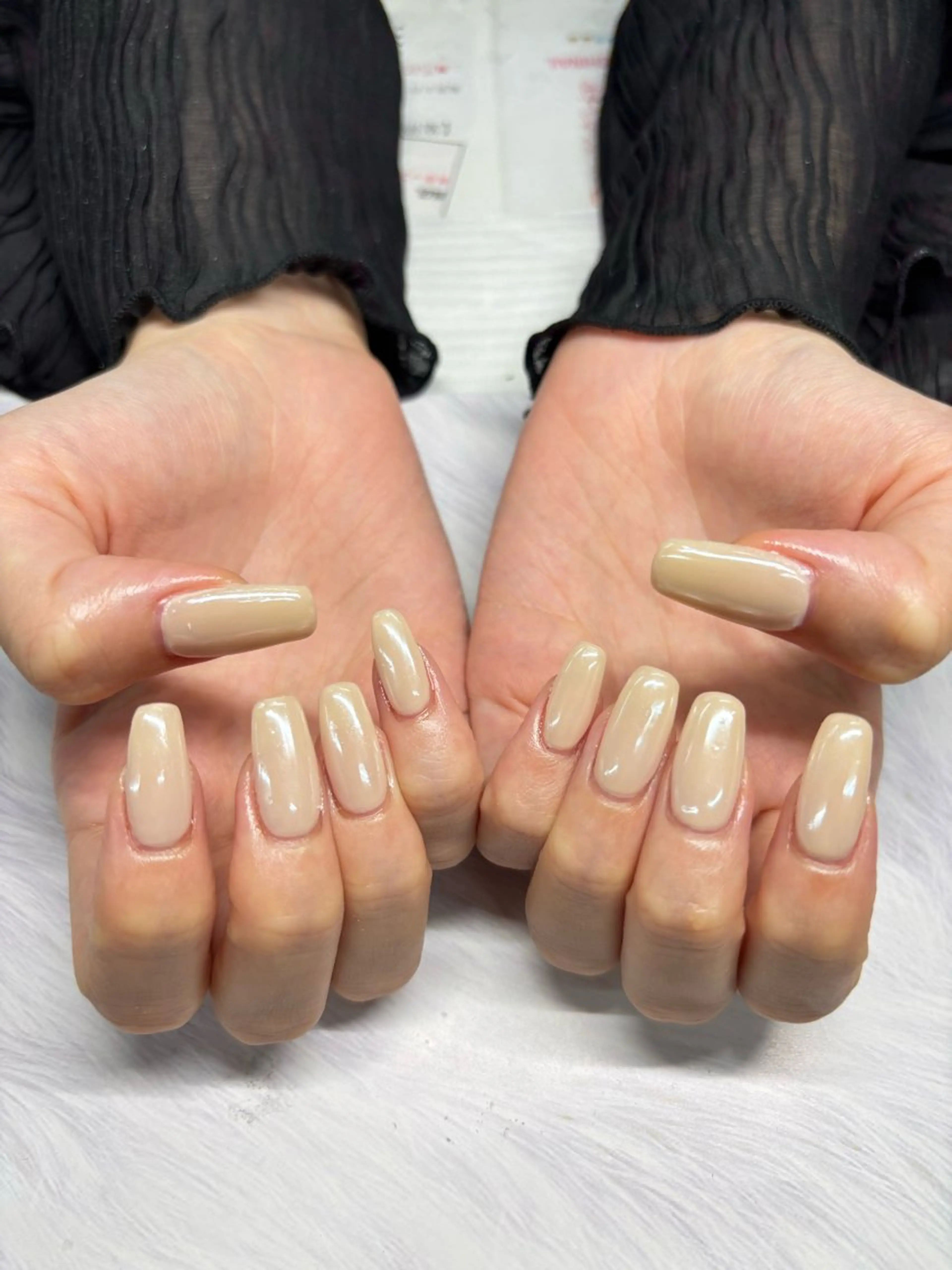 ネイル ミラーネイル シンプルネイル 上村 奈那のネイルデザイン