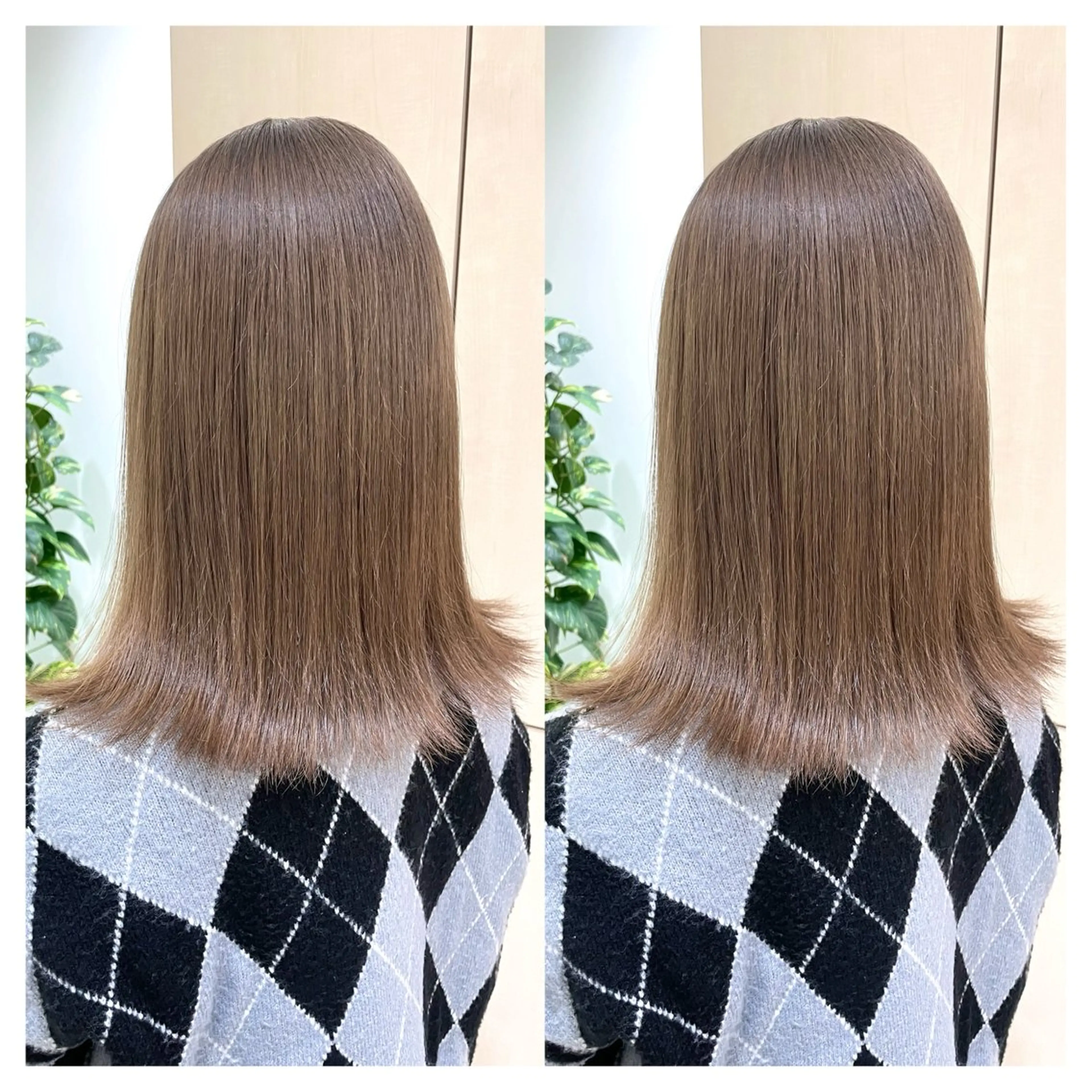 ミディアム カラー ヘアカラー トリートメント 村山 茉衣のヘアスタイル