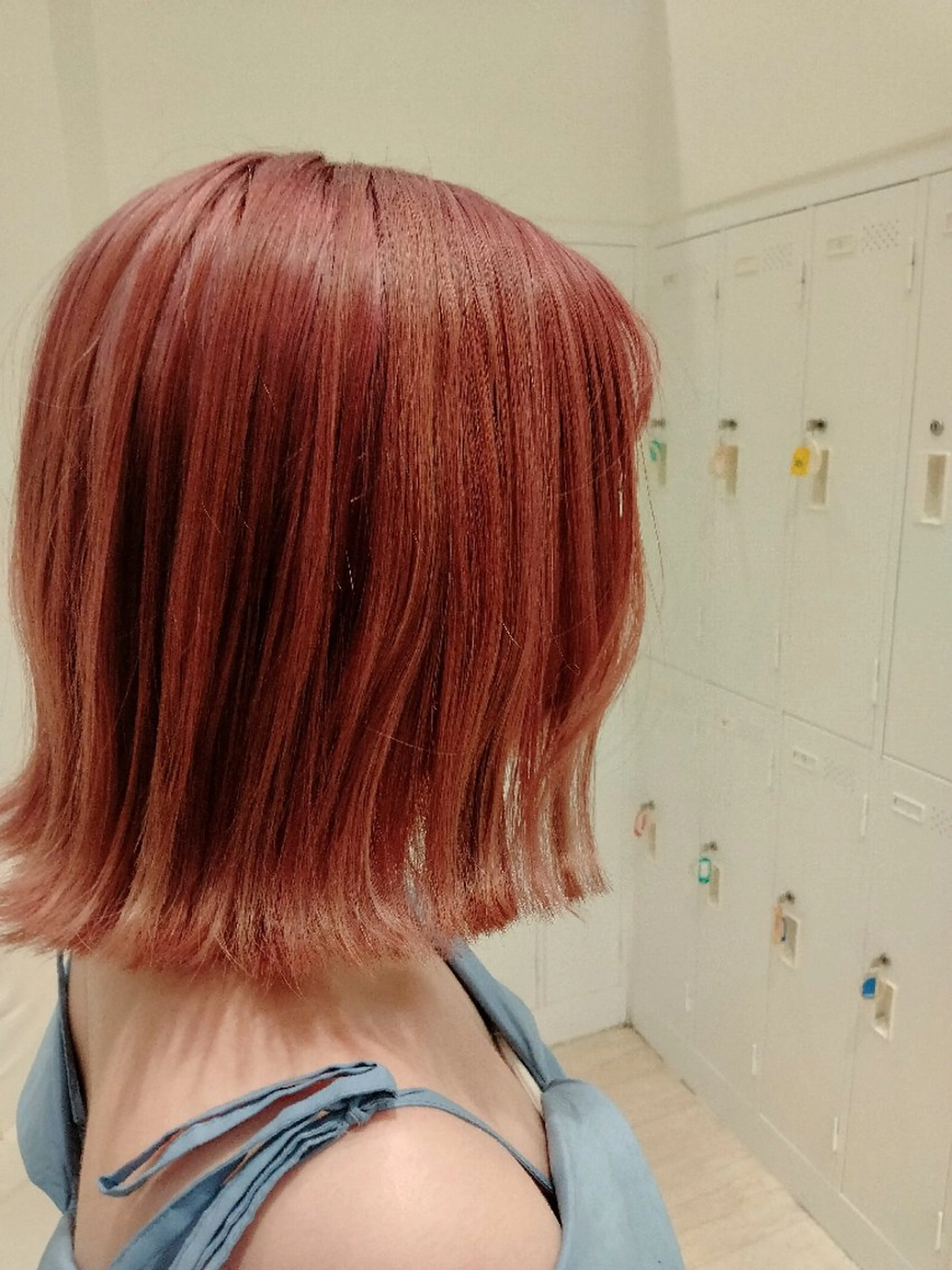 ミディアム カラー ヘアアレンジ ダブルカラー ピンクカラー トリートメント カット ステラ トリートメント専門店のヘアスタイル