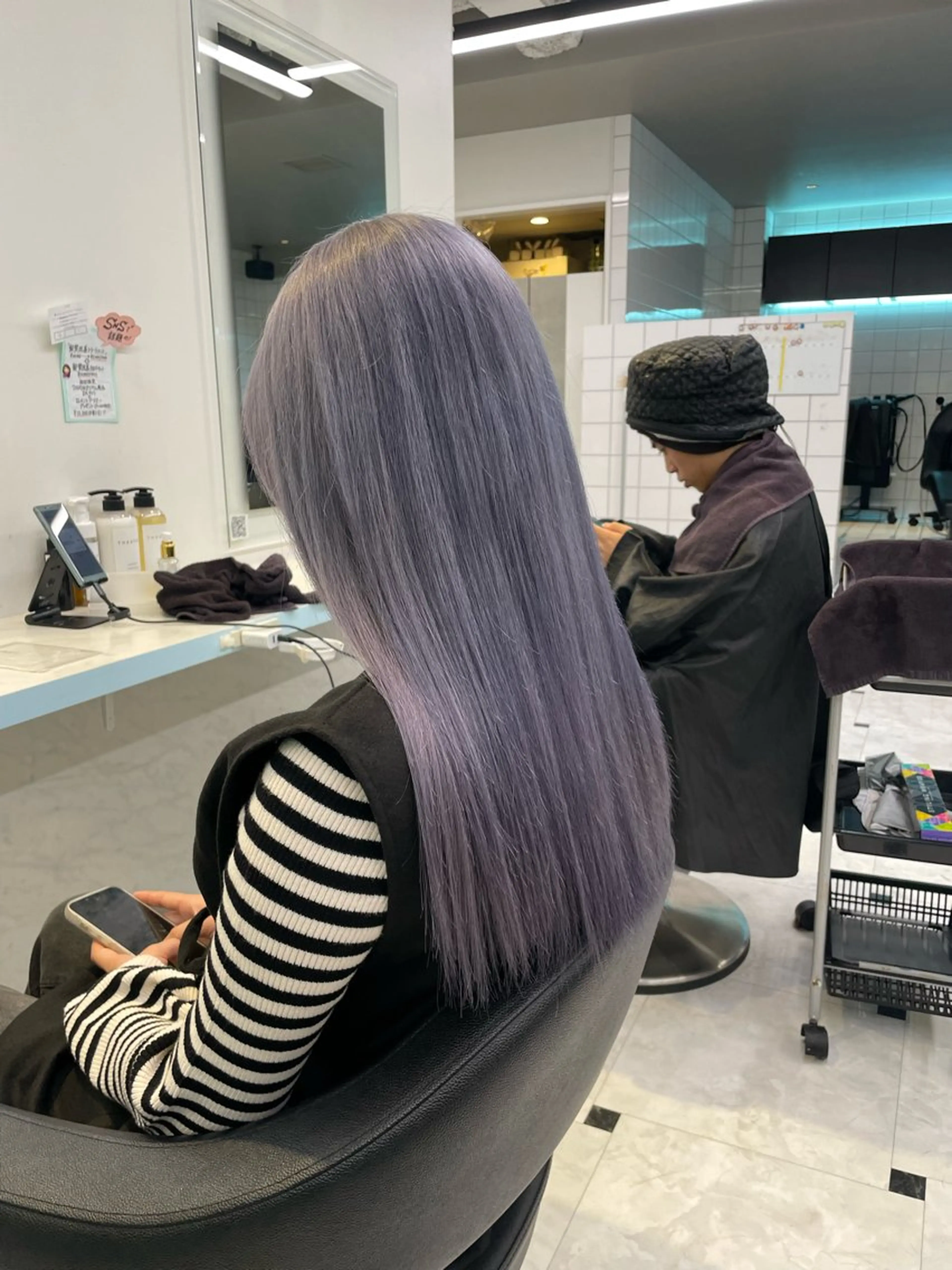 カラー 韓国うる艶ベージュ 🤎まなかのヘアスタイル