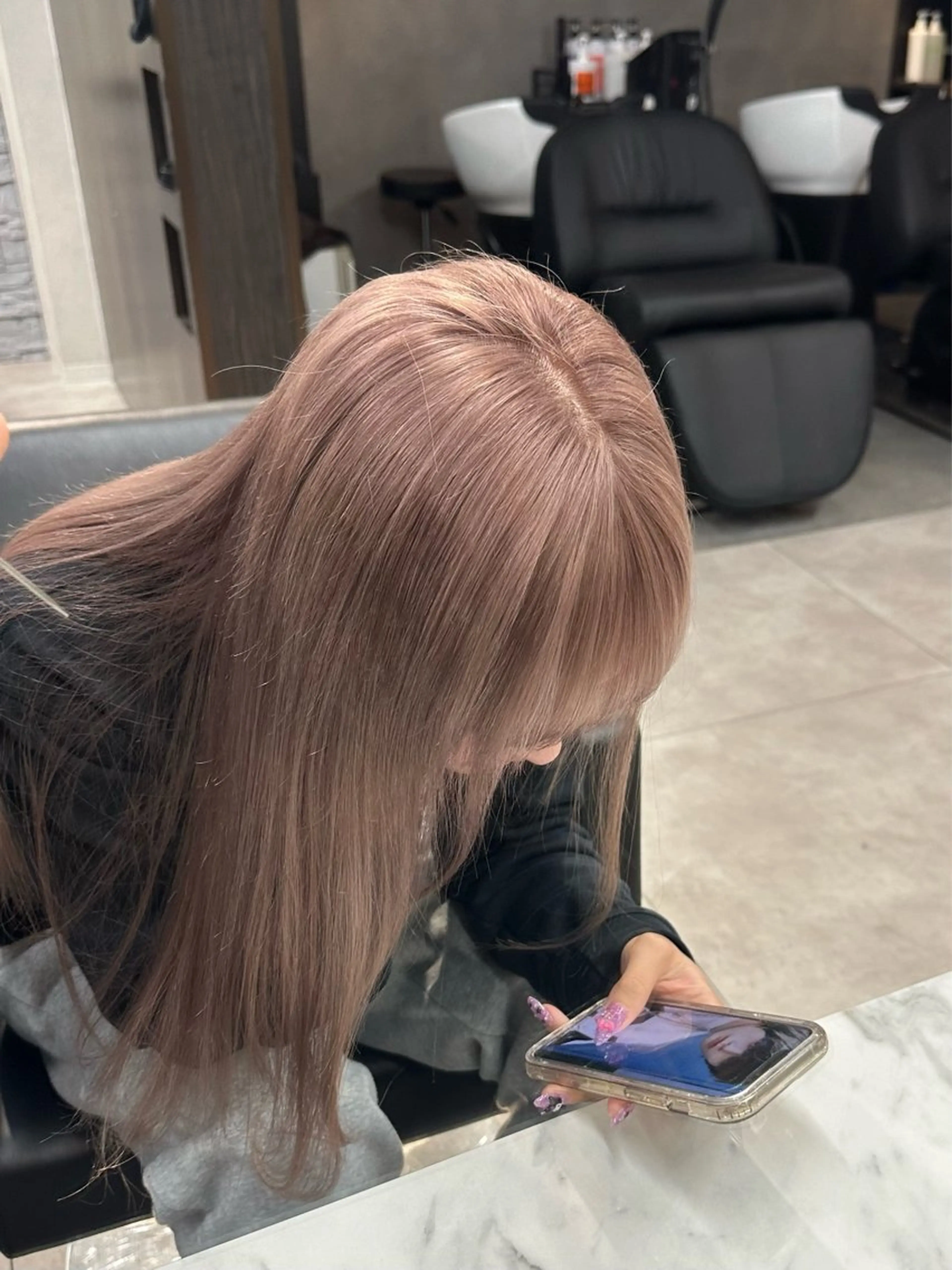 【リタッチ】ケアブリーチ＋カラー＋クイックｔｒの写真