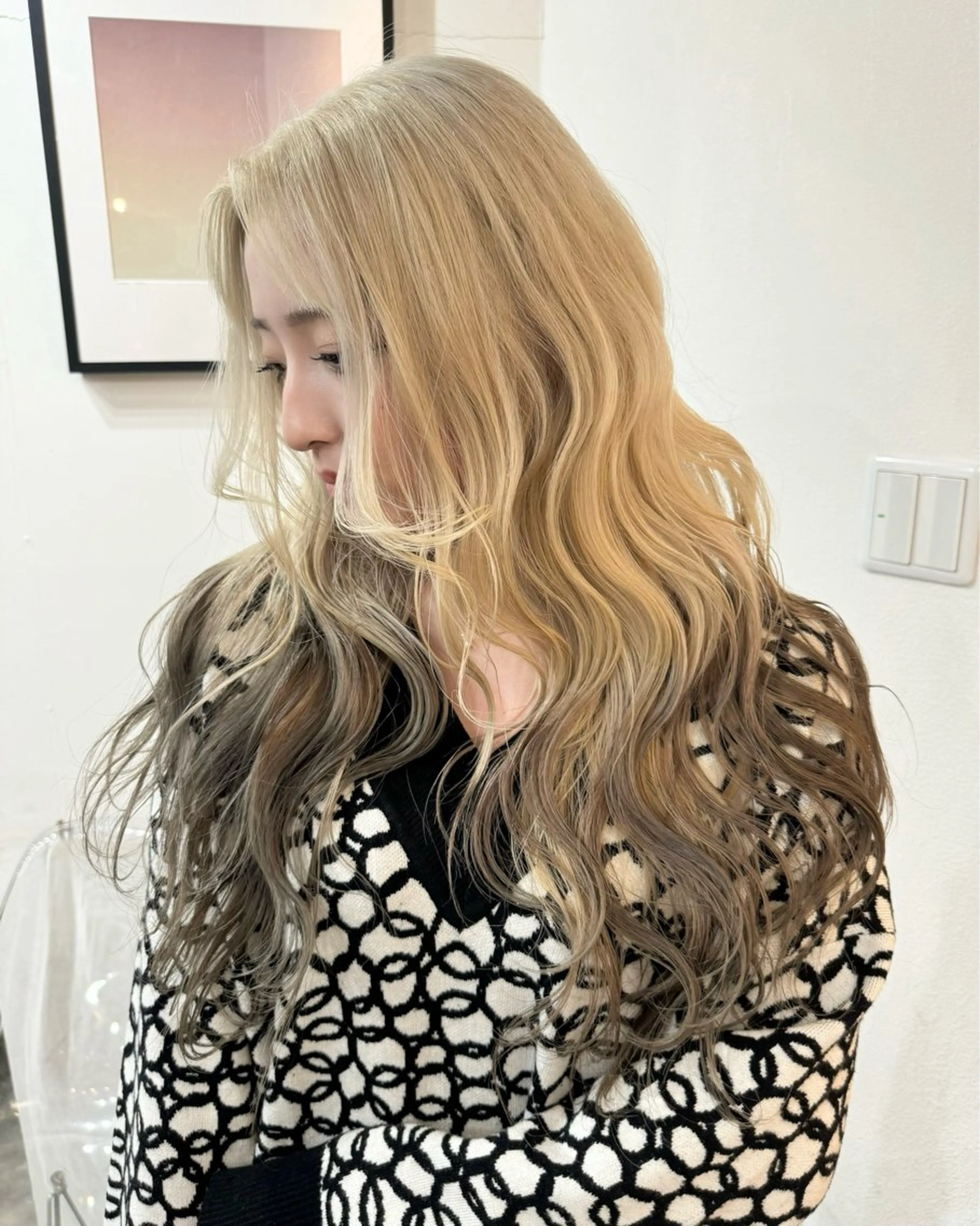 ロング カラー 透明感ワンカラー梅田 ダブルカラー/川上のヘアスタイル