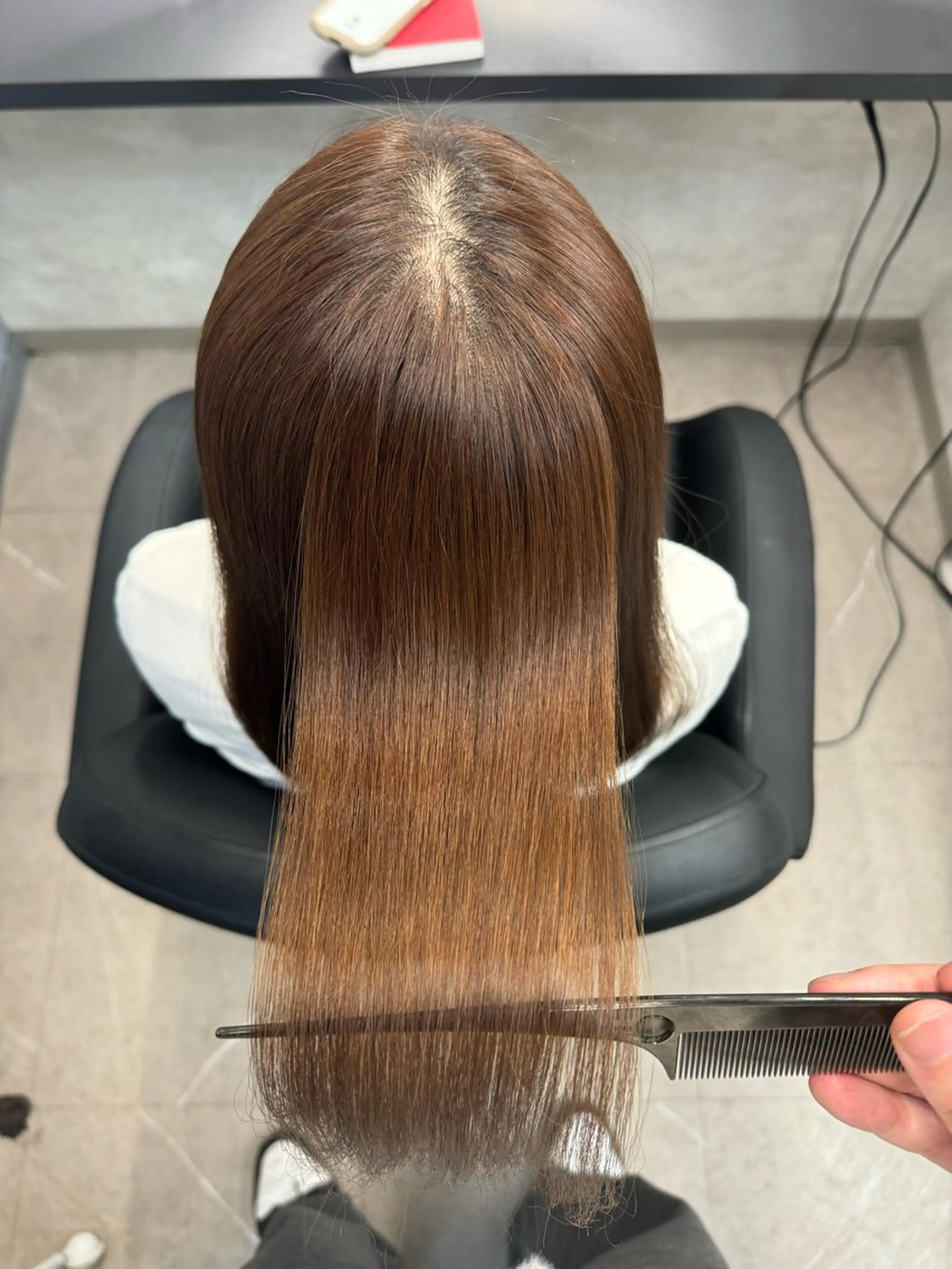 ロング XYZ所属・縮毛矯正/髪質改善 韓国風/MIKIYAのヘアスタイル