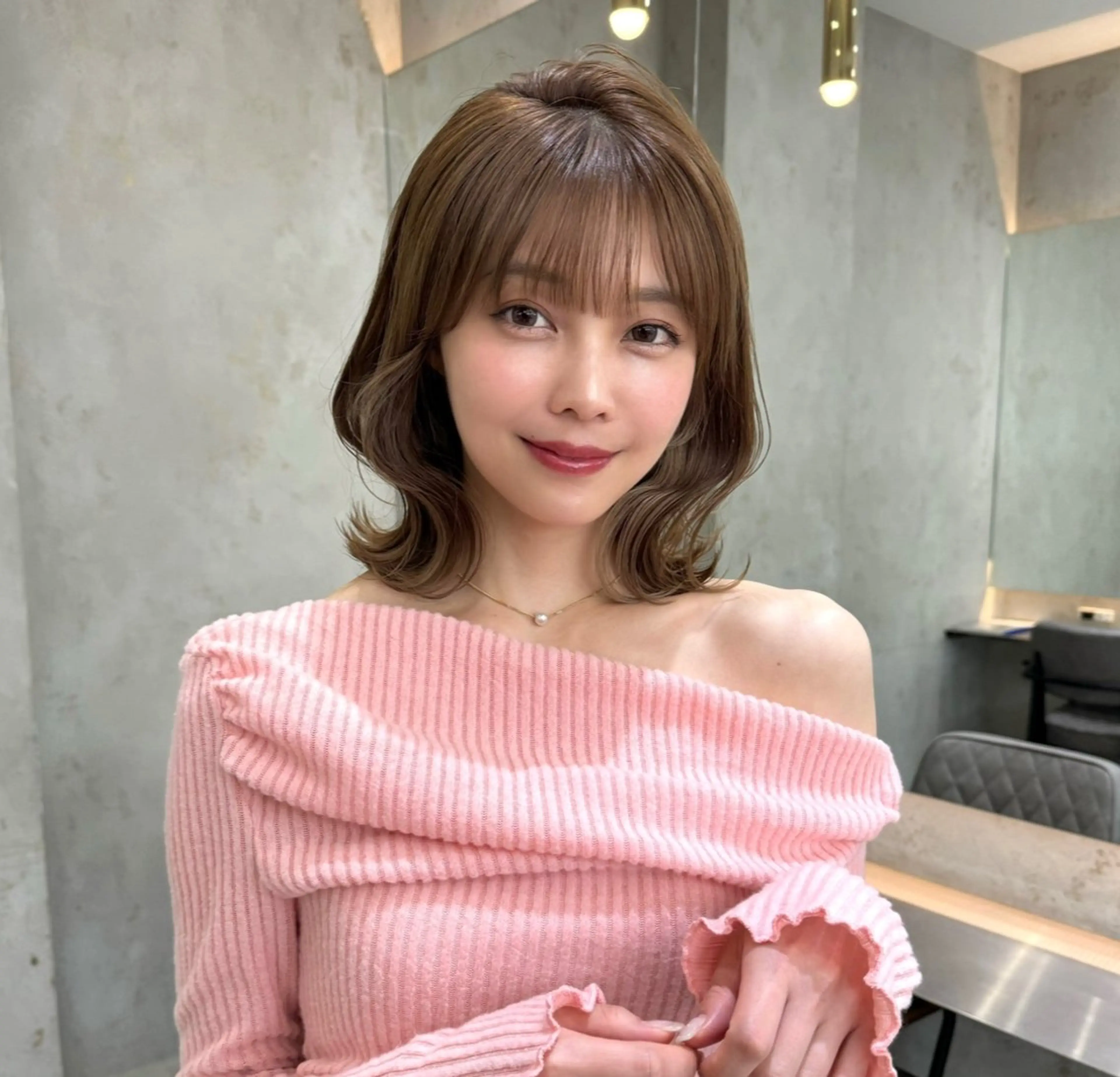 ショート カラー 莉乃/縮毛矯正/髪質 改善/艶カラーのヘアスタイル