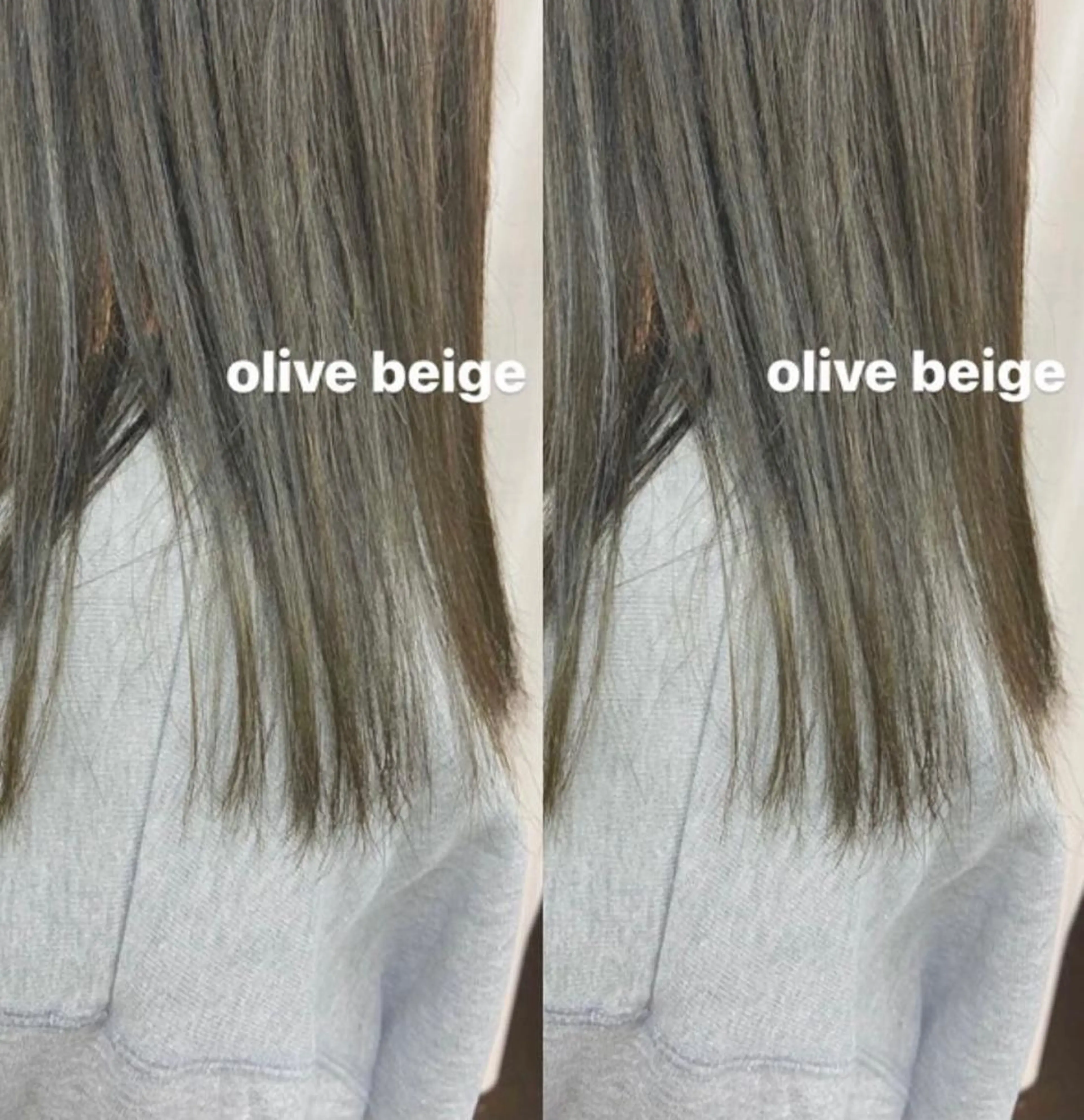 ミディアム カラー ベージュカラー 透明感カラー オリーブベージュ OAK  恵比寿所属・🌞ショートヘア🌝 江連露美🌛のヘアスタイル