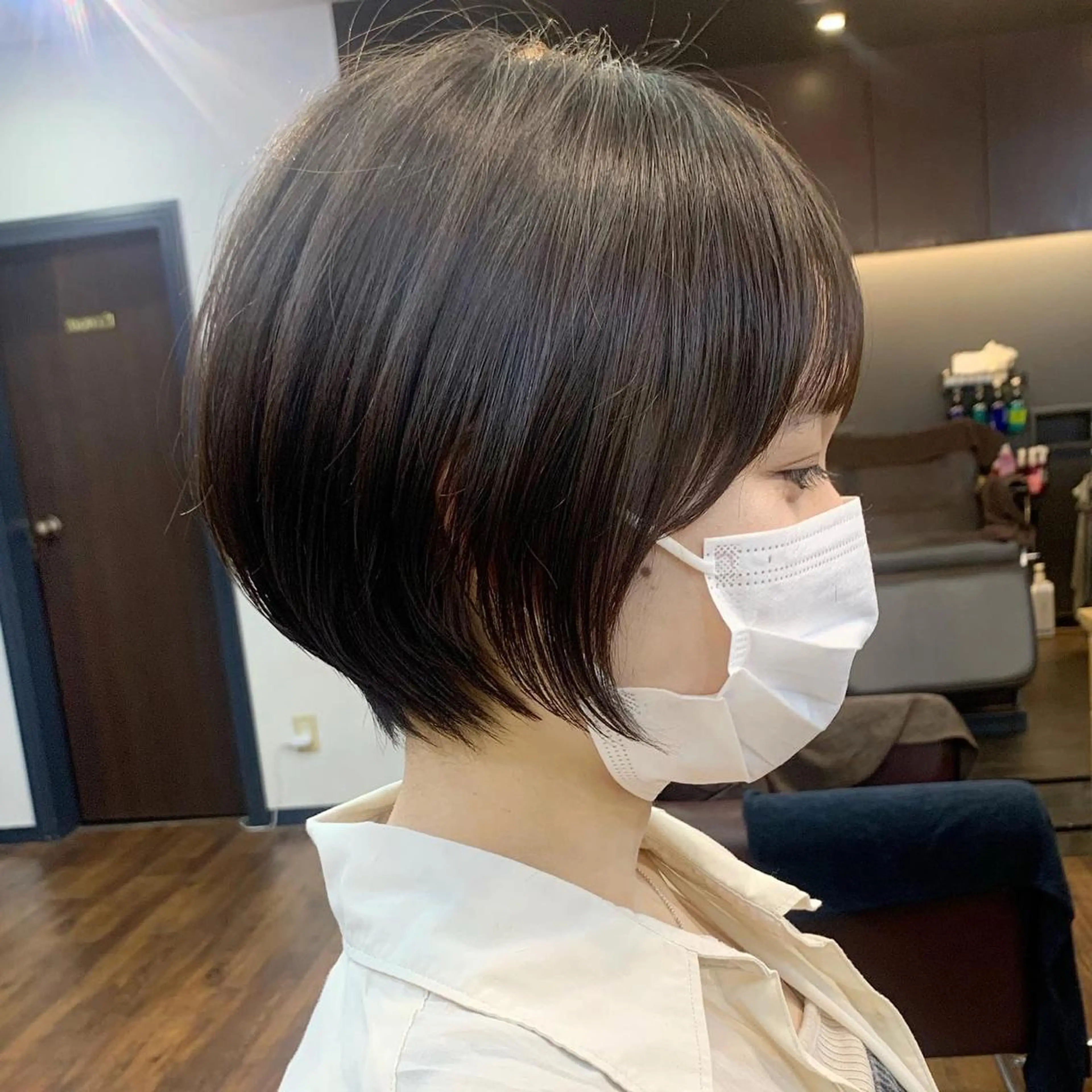 ショート 縮毛矯正/ショート/ レイヤー/畑中正敏のヘアスタイル