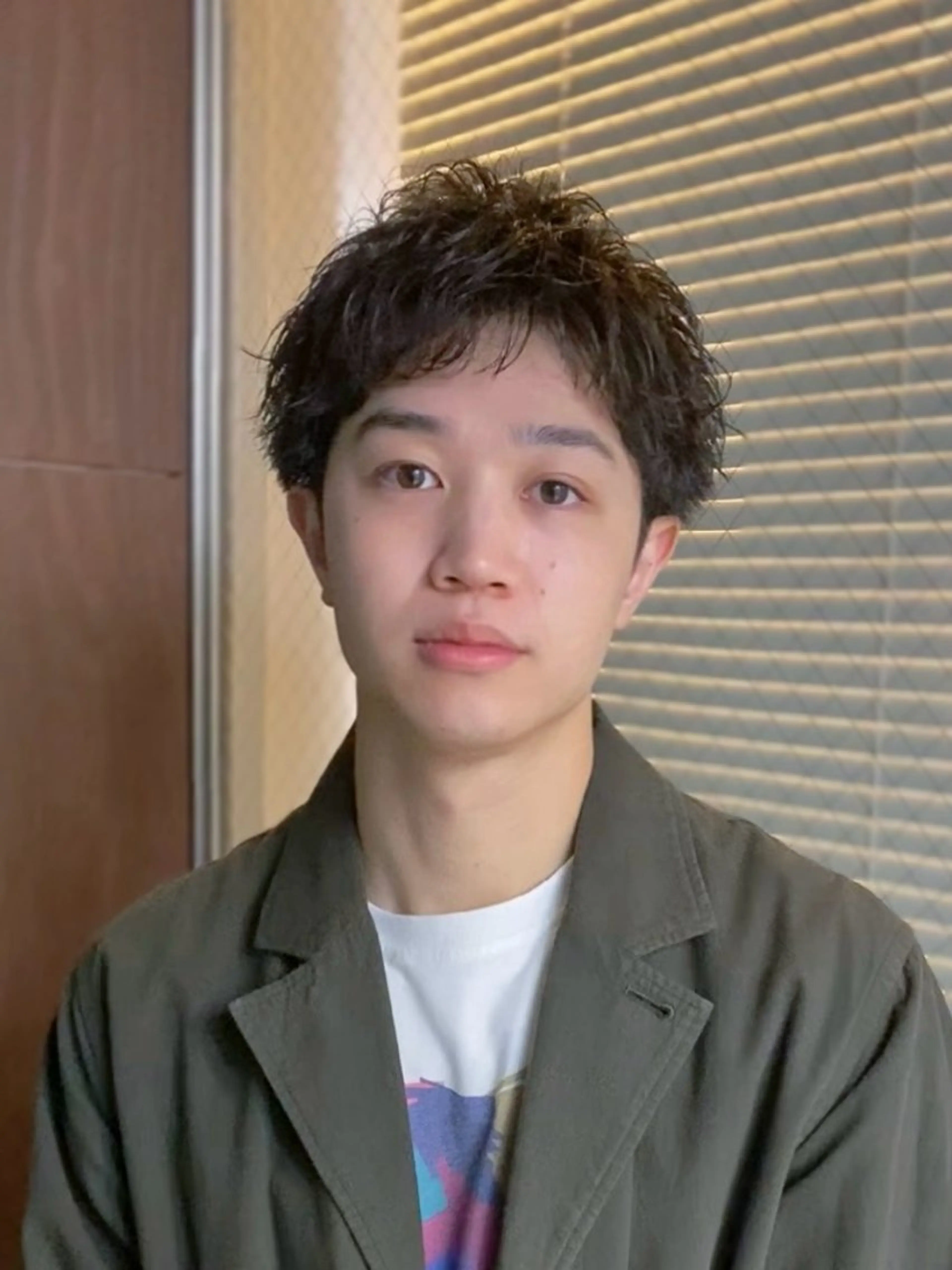 パーマ メンズ メンズパーマ スパイキーショート カット パーマ トリートメント k.e.y銀座店所属・安藤幹人 メンズカット/パーマのヘアスタイル