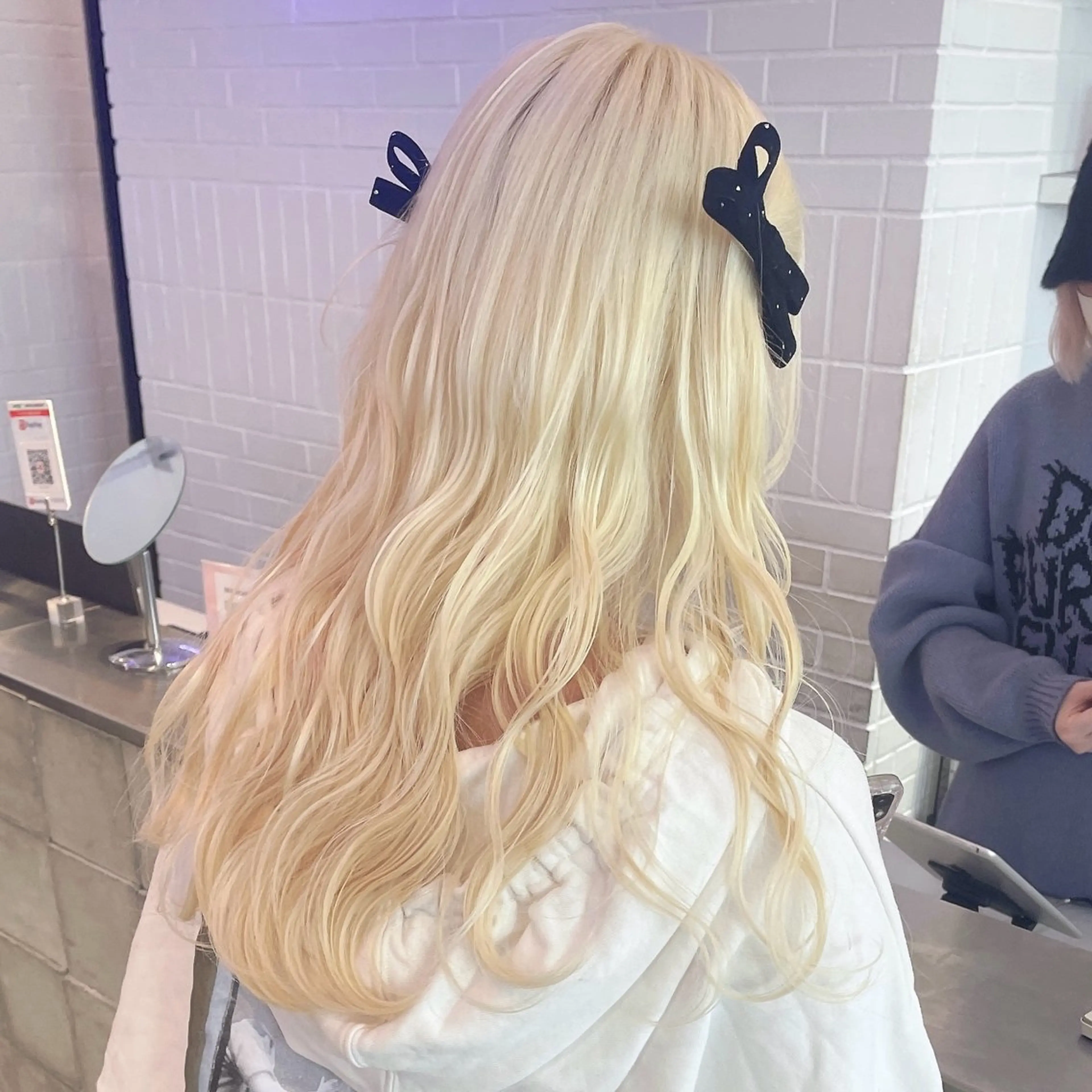 セミロング レイヤー×グレージュ /ピンク🩷mioのヘアスタイル