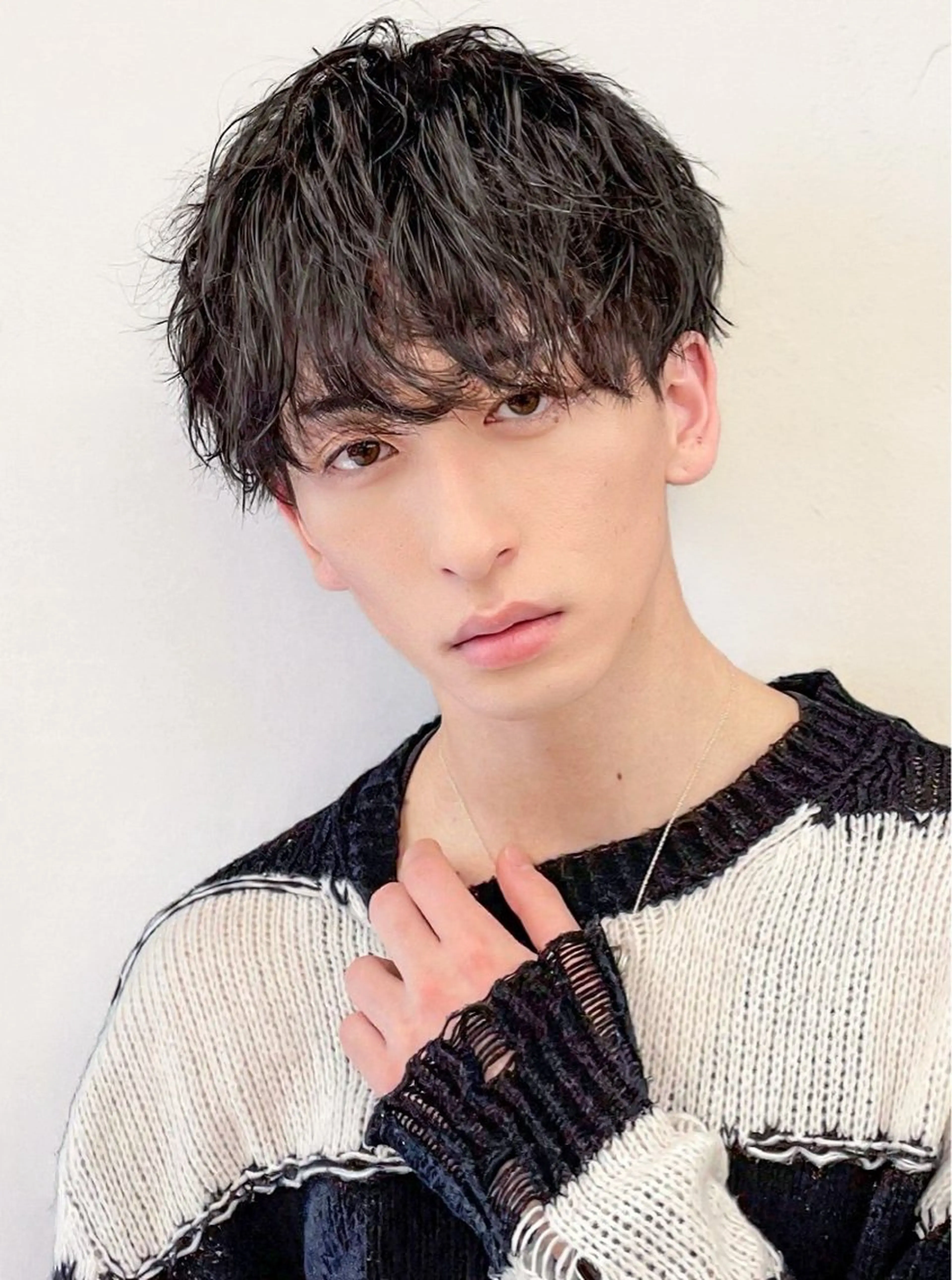 ショート パーマ メンズ カット パーマ トリートメント 矢場町/栄/上前津/ 佐藤祐希のヘアスタイル