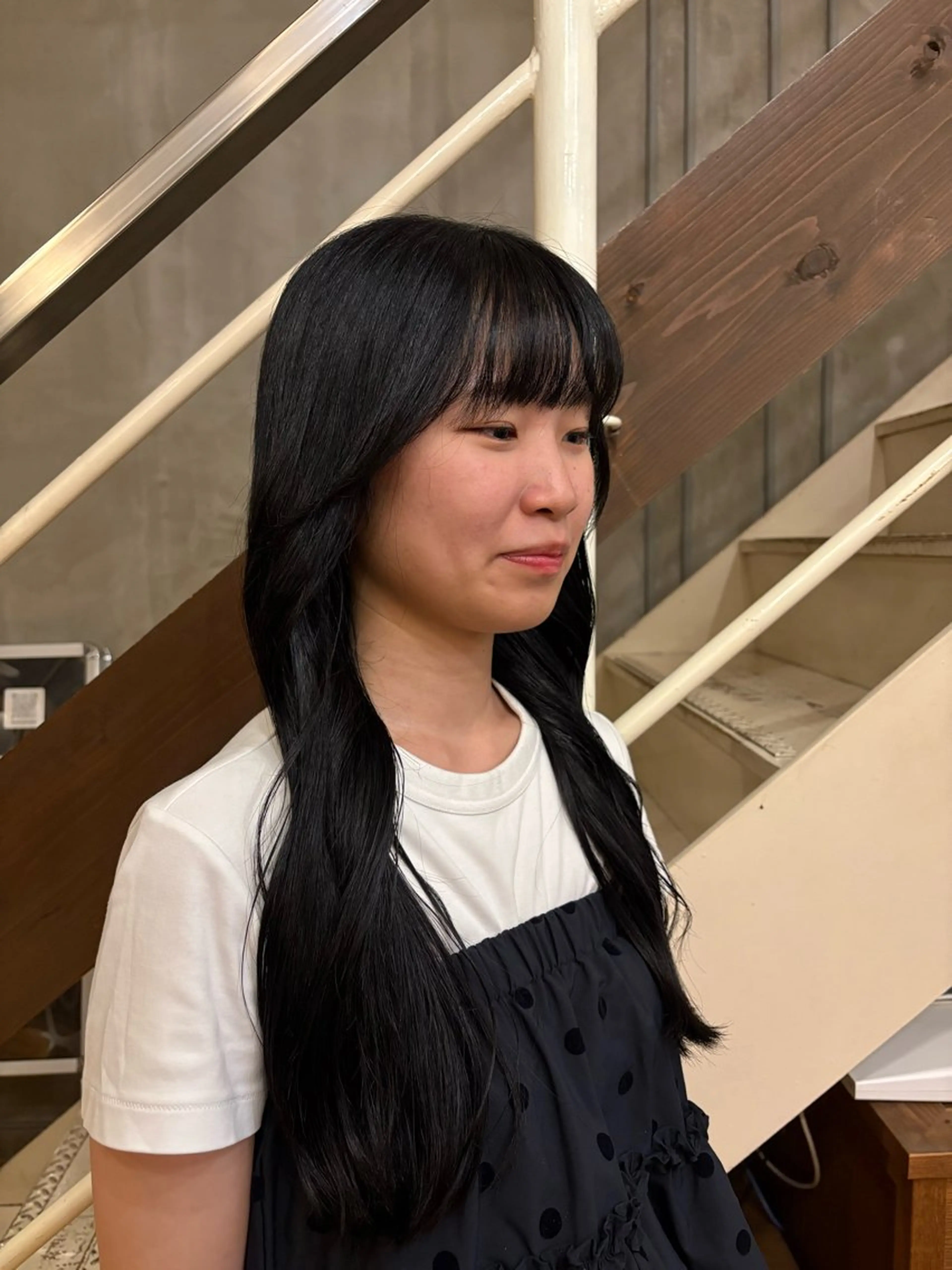 ロング ヘアカラー 武田玲音/カラー モデル/堀江のヘアスタイル