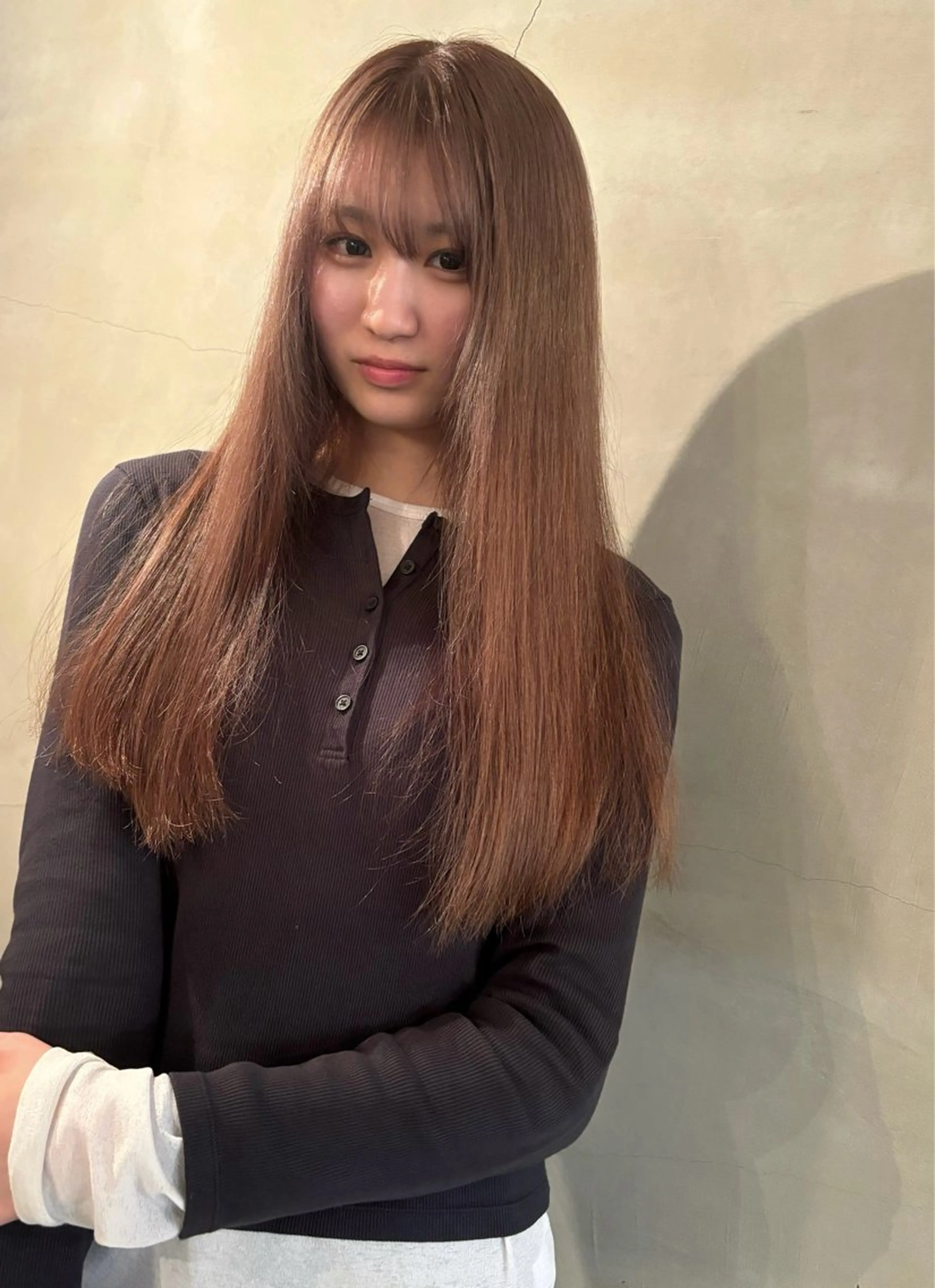 ロング カラー 透明感カラー レイヤーカット カット ヘアカラー 林　蓮／レイヤー /透明感カラーのヘアスタイル