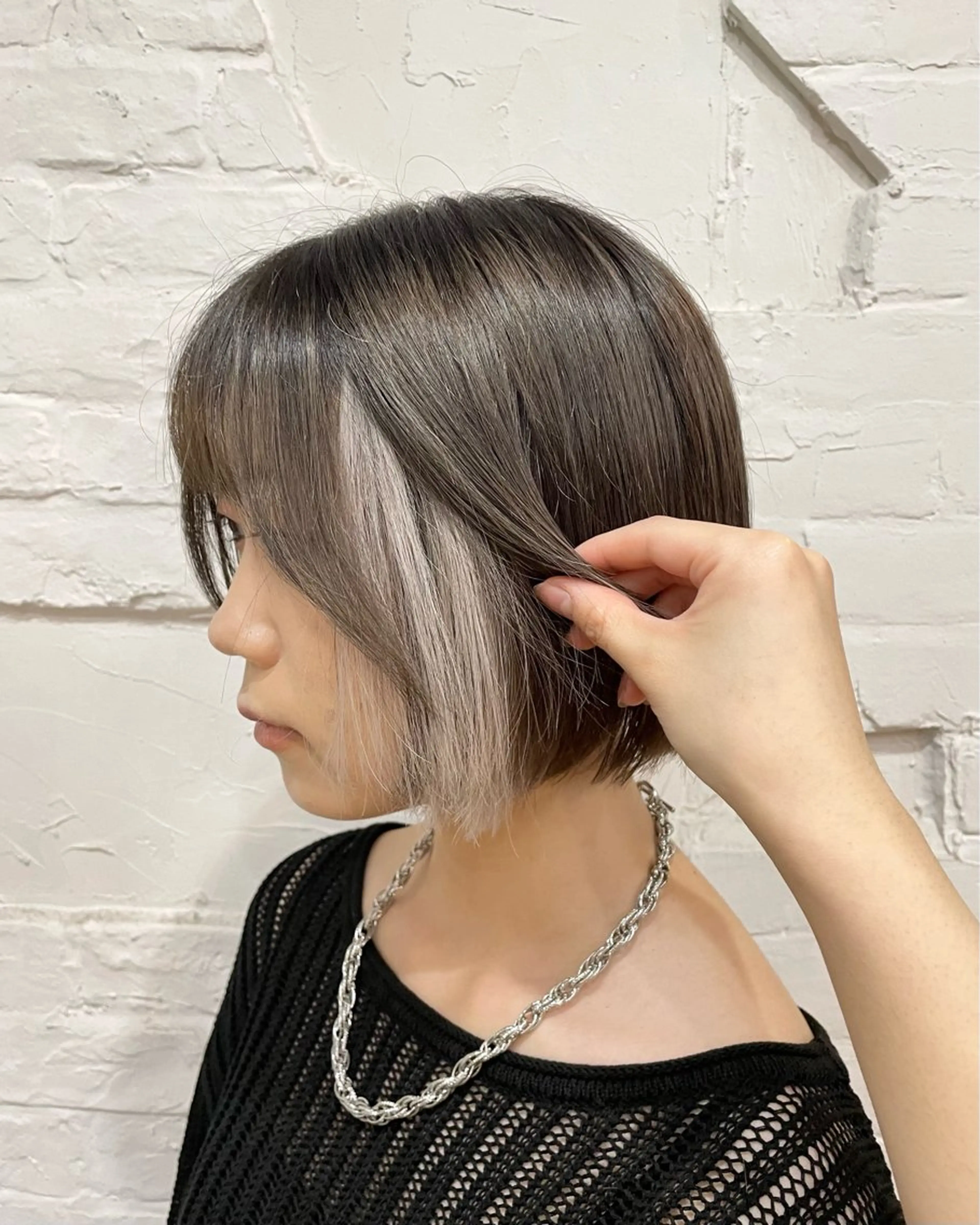 ショート エクステ 【ピンク/韓国ヘア/ ヘアセット】亜海のヘアスタイル