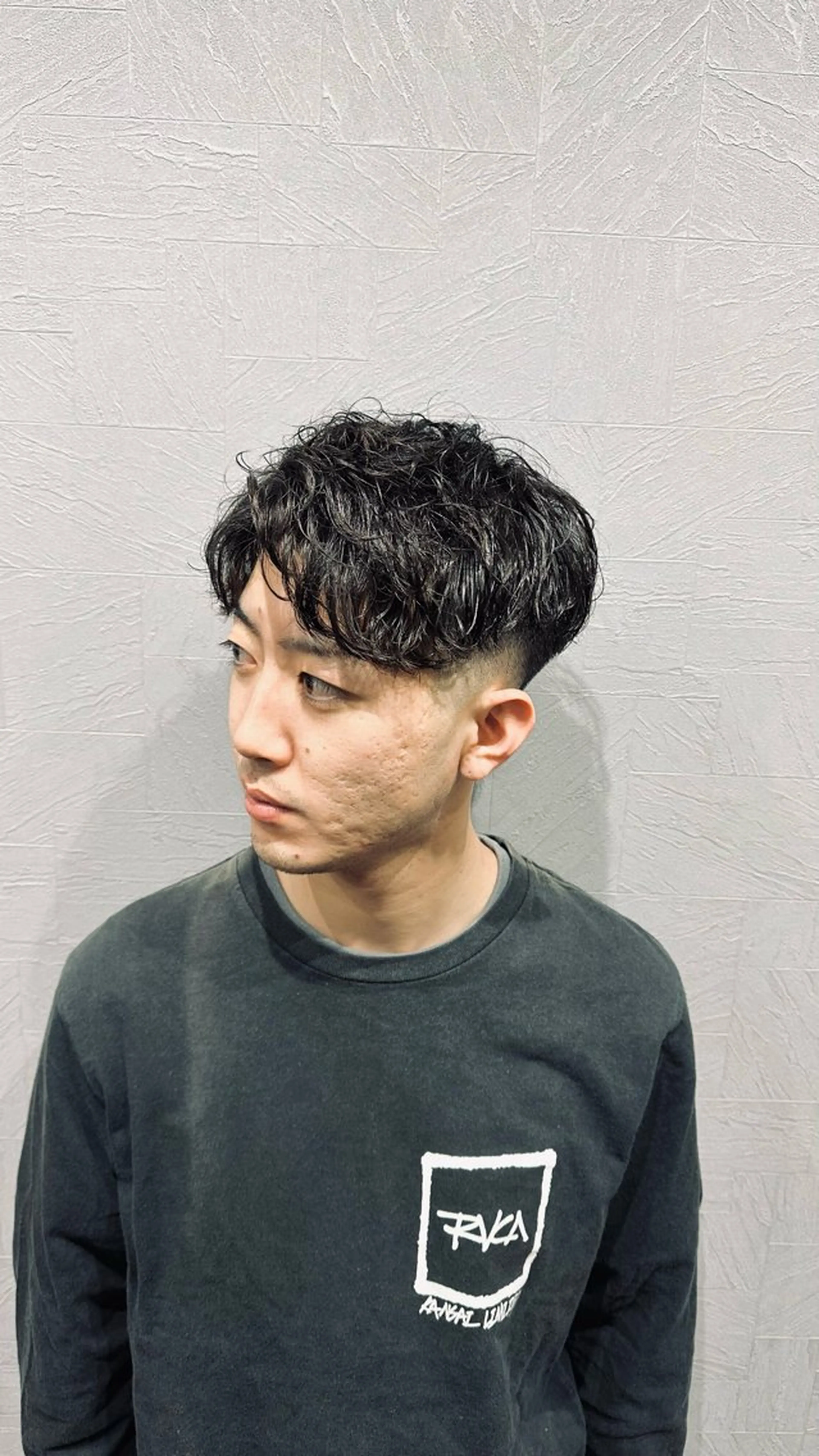 ショート パーマ メンズ フェードカット スキンフェード カット パーマ トリートメント 💈メンズパーマ💈 ナカザワ　　リョウのヘアスタイル