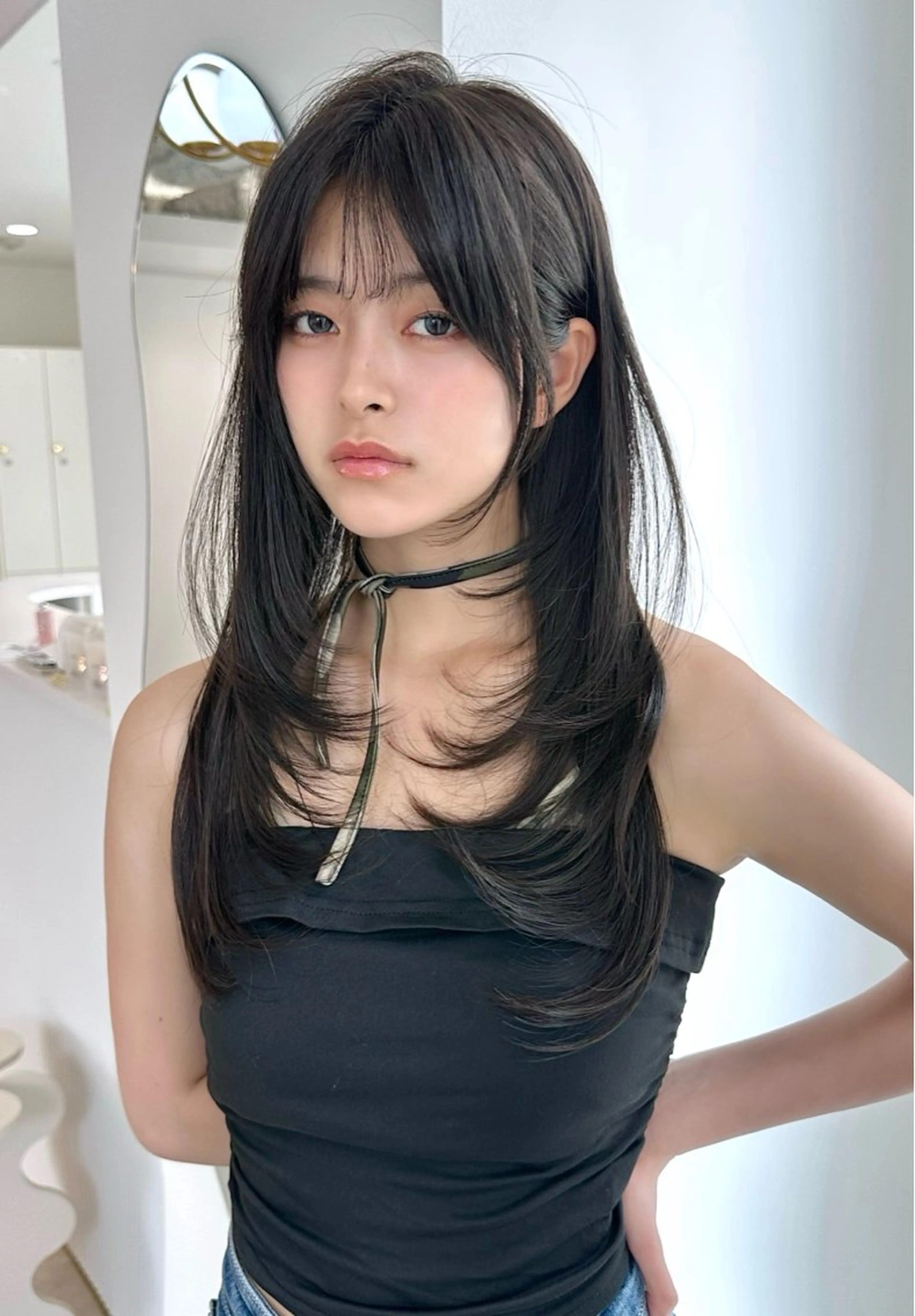 ロング “似合わスタイル” lemiie ハナのヘアスタイル