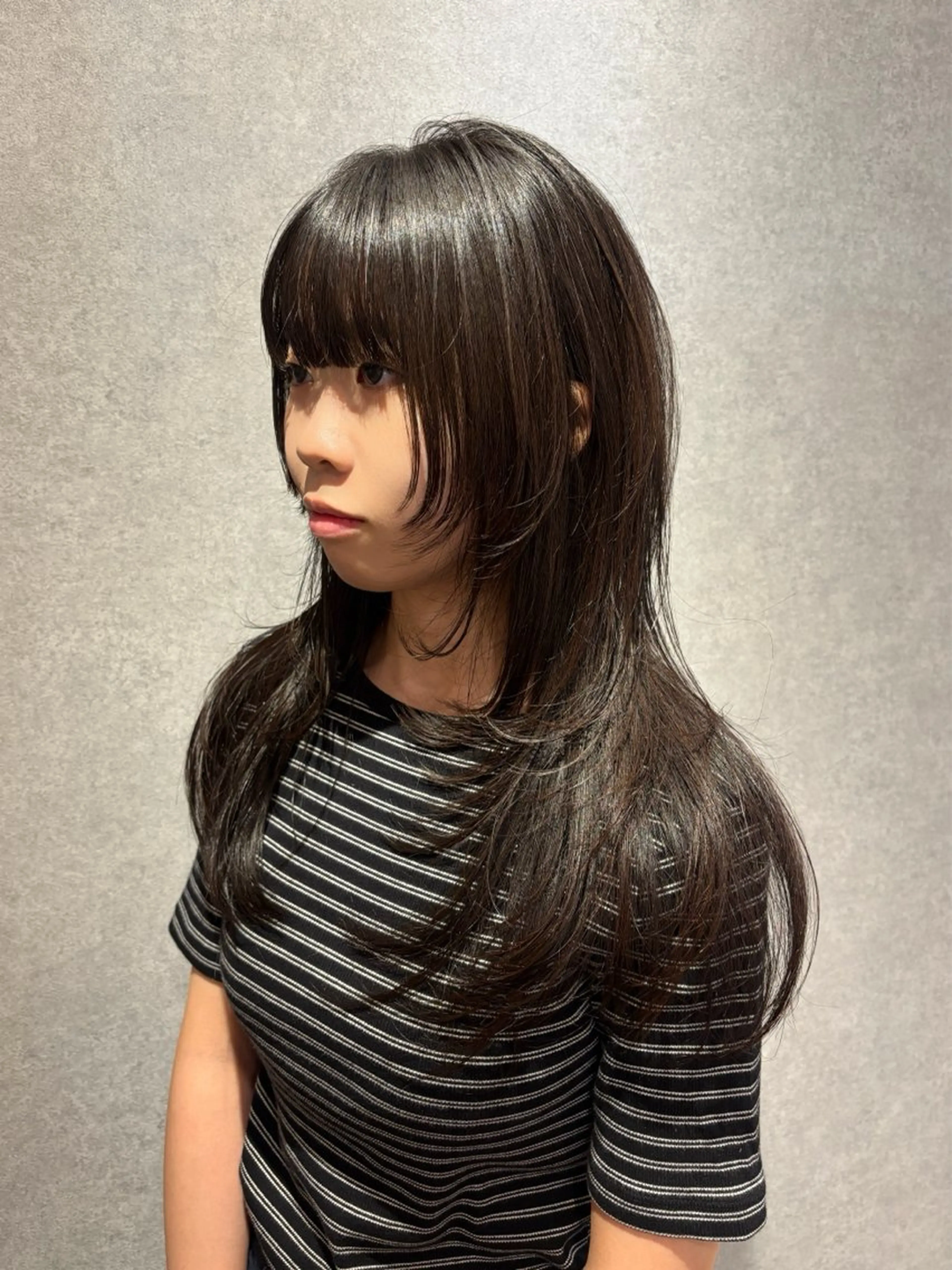 セミロング カラー カット ヘアカラー トリートメント ハイトーン/ウルフ/ レイヤー/Asukaのヘアスタイル