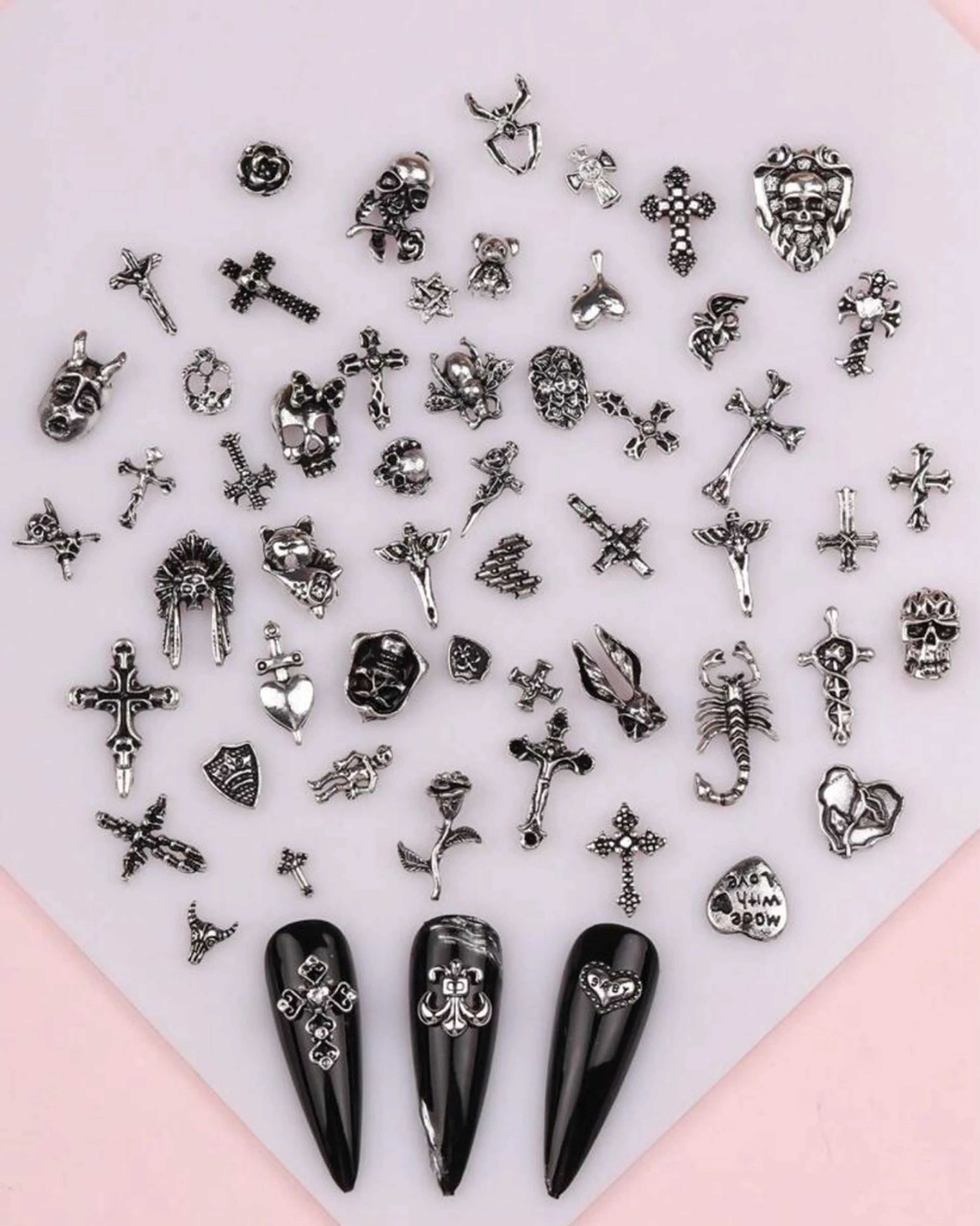 ネイル フラワーネイル キラキラネイル 持ち込み リボン ストーンネイル ラベンダー💖日暮里 ルル💖ネイルのネイルデザイン