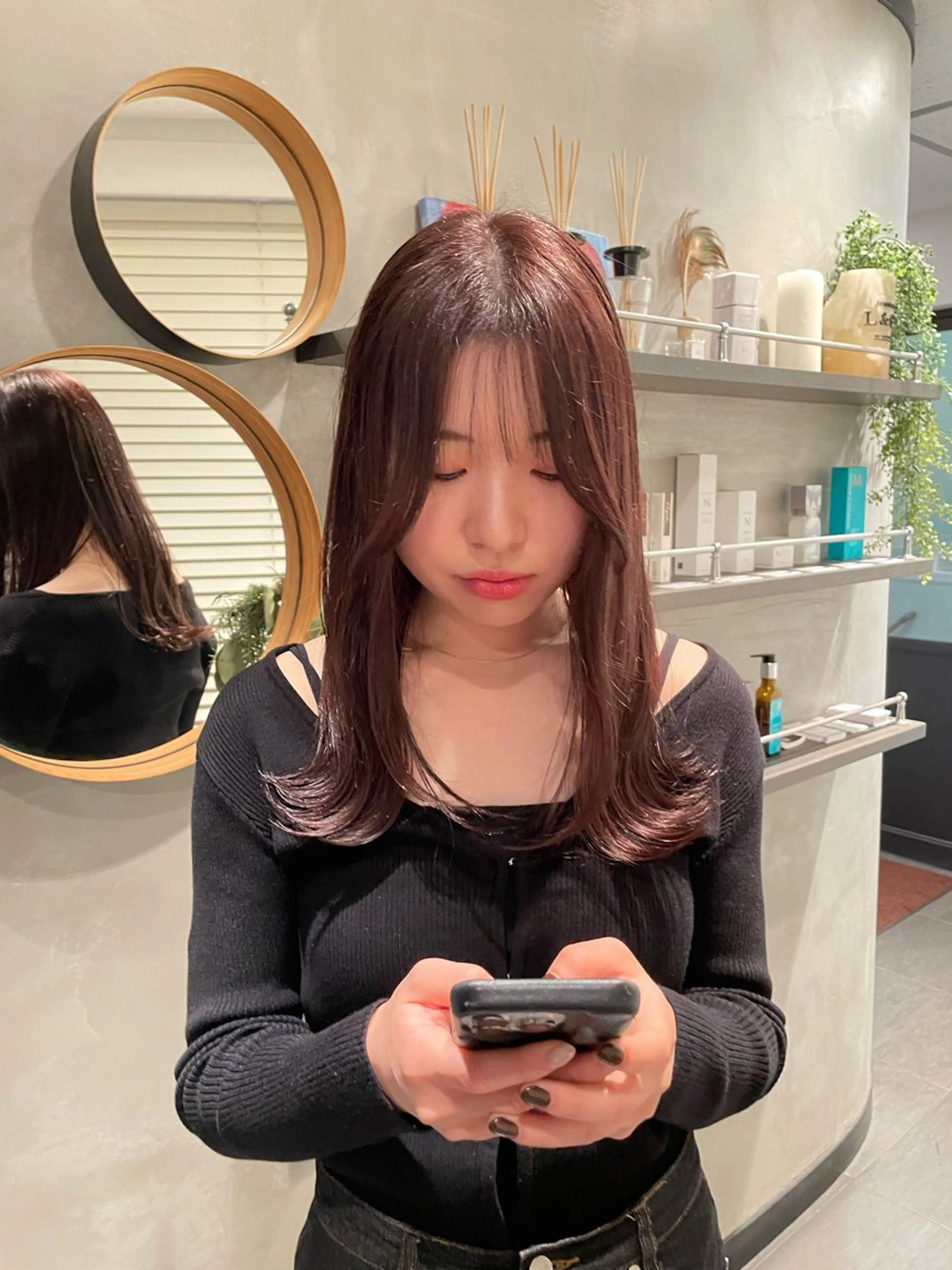 ロング カラー カット ヘアカラー トリートメント 🍃透明感/デザイン 店長MASARU🍃のヘアスタイル