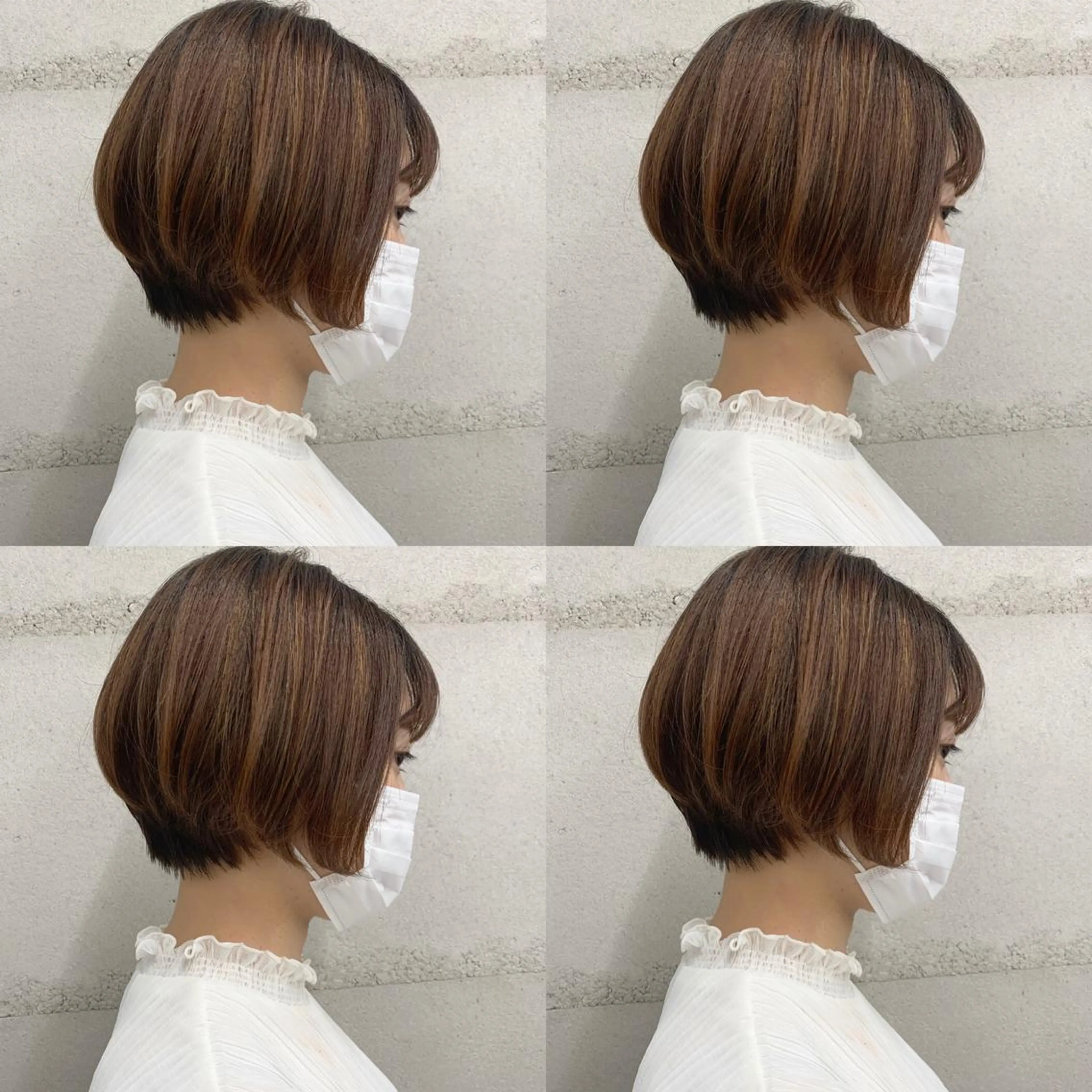 ショート カラー 透明感/オリーブ/ グレージュ/YUKAのヘアスタイル