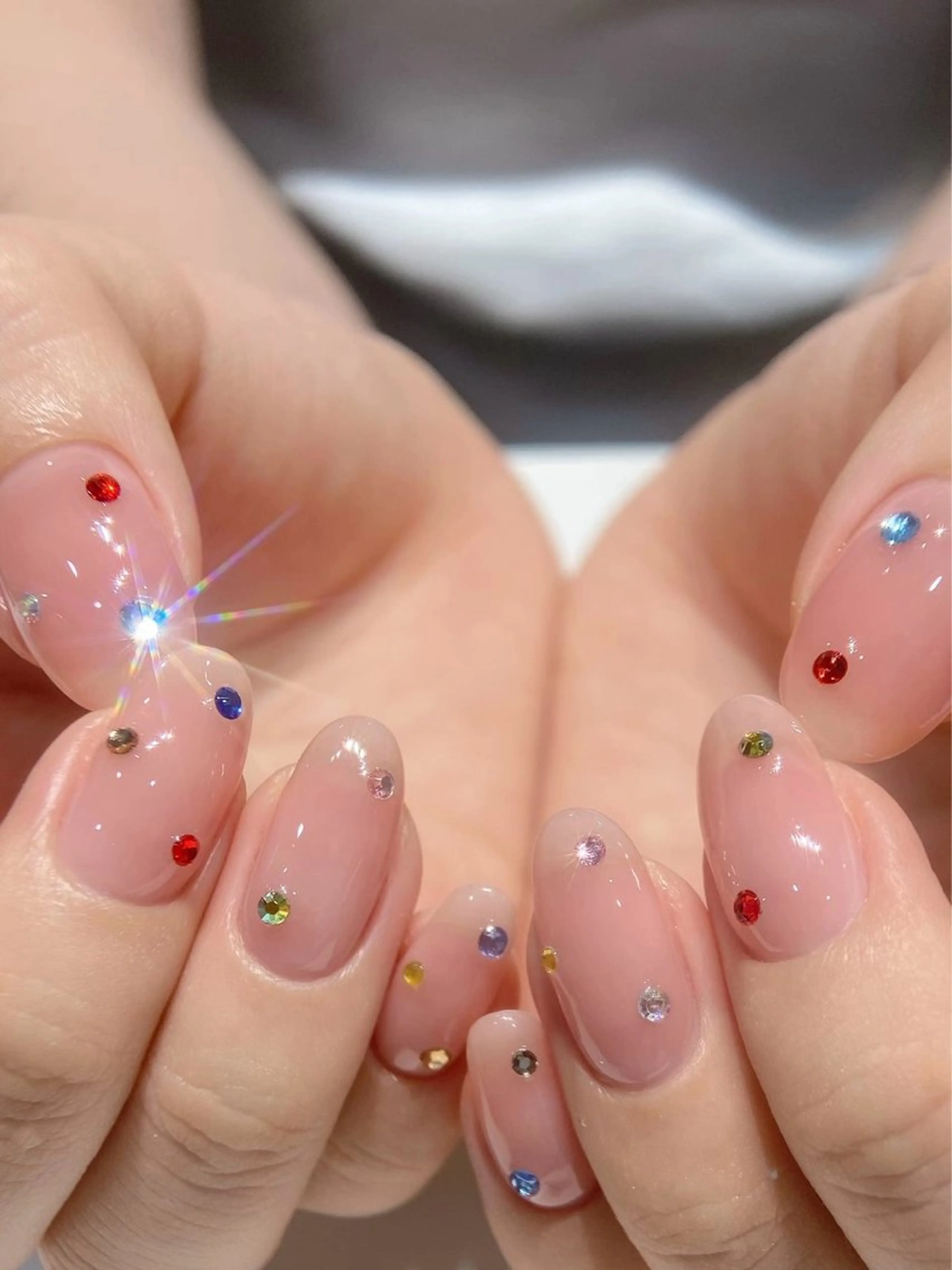 ネイル ジェルネイル ワンカラーネイル シンプルネイル ハンドネイル モリ アユミのネイルデザイン