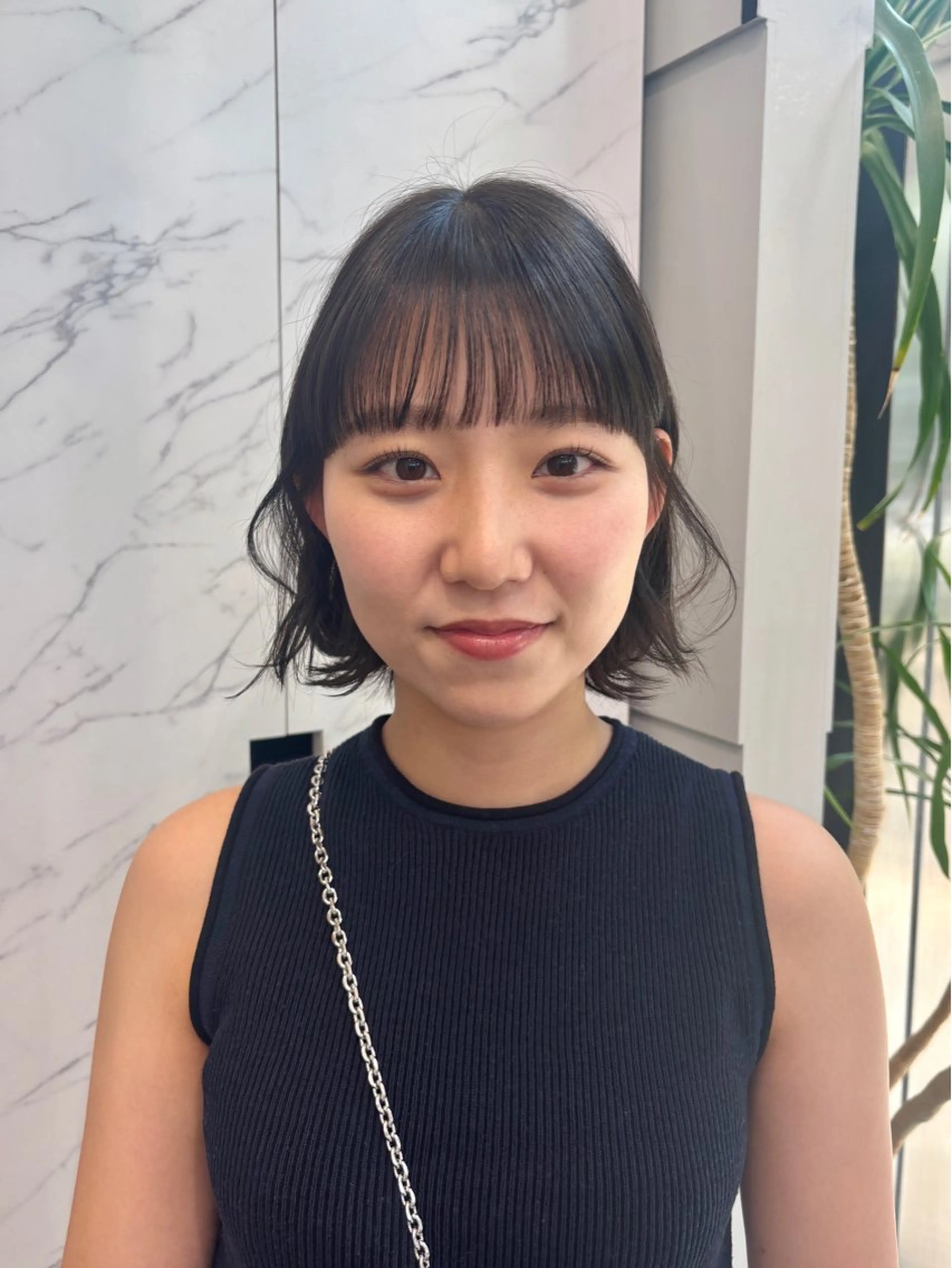 ショート カラー 透明感カラー ボブ カット ヘアカラー トリートメント miu /透明感カラーのヘアスタイル