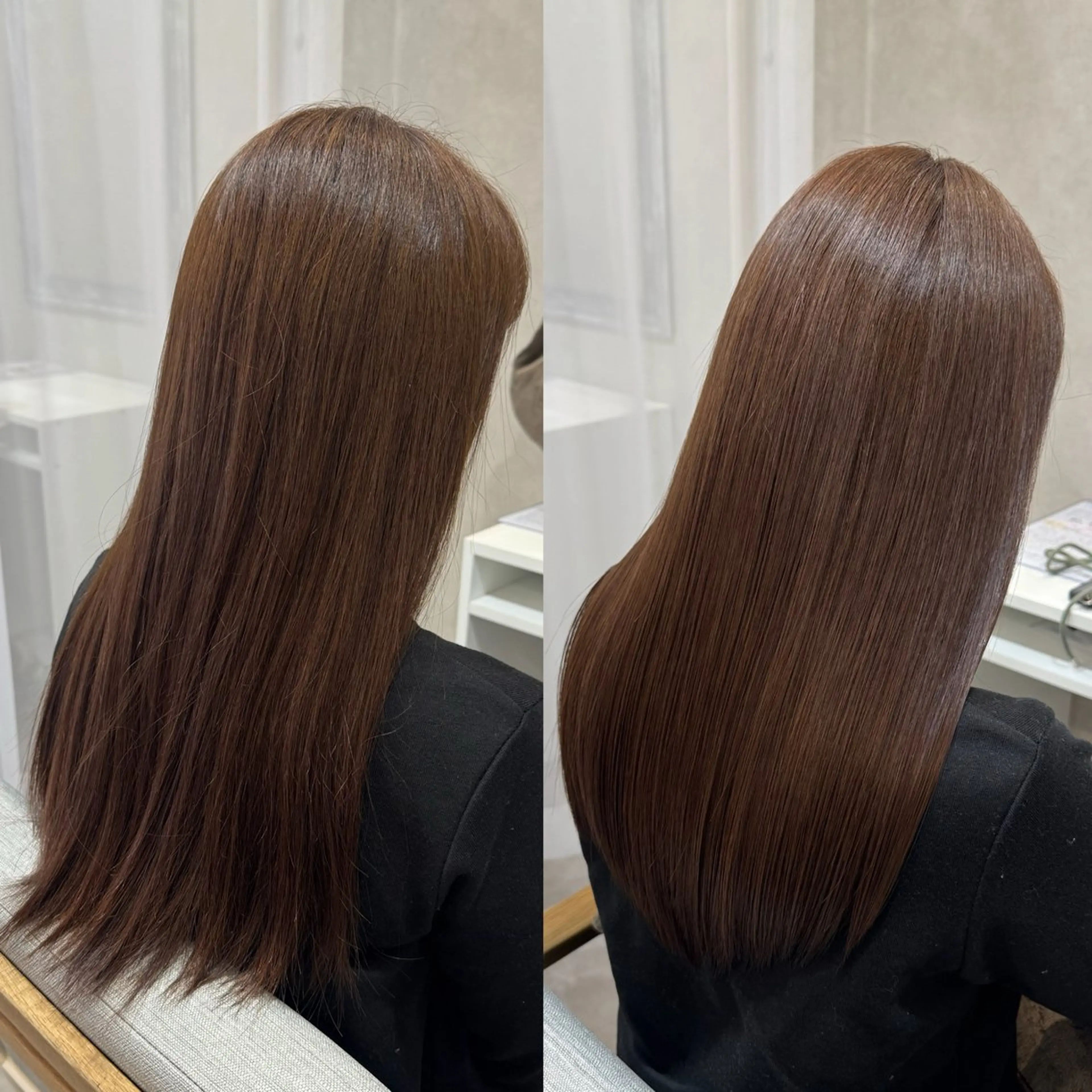 ロング カラー ベージュカラー ブリーチ ブリーチなしカラー ピンクカラー ピンクベージュ カット ヘアカラー トリートメント 艶髪/白髪ぼかし ヘッドスパ/大野結菜のヘアスタイル