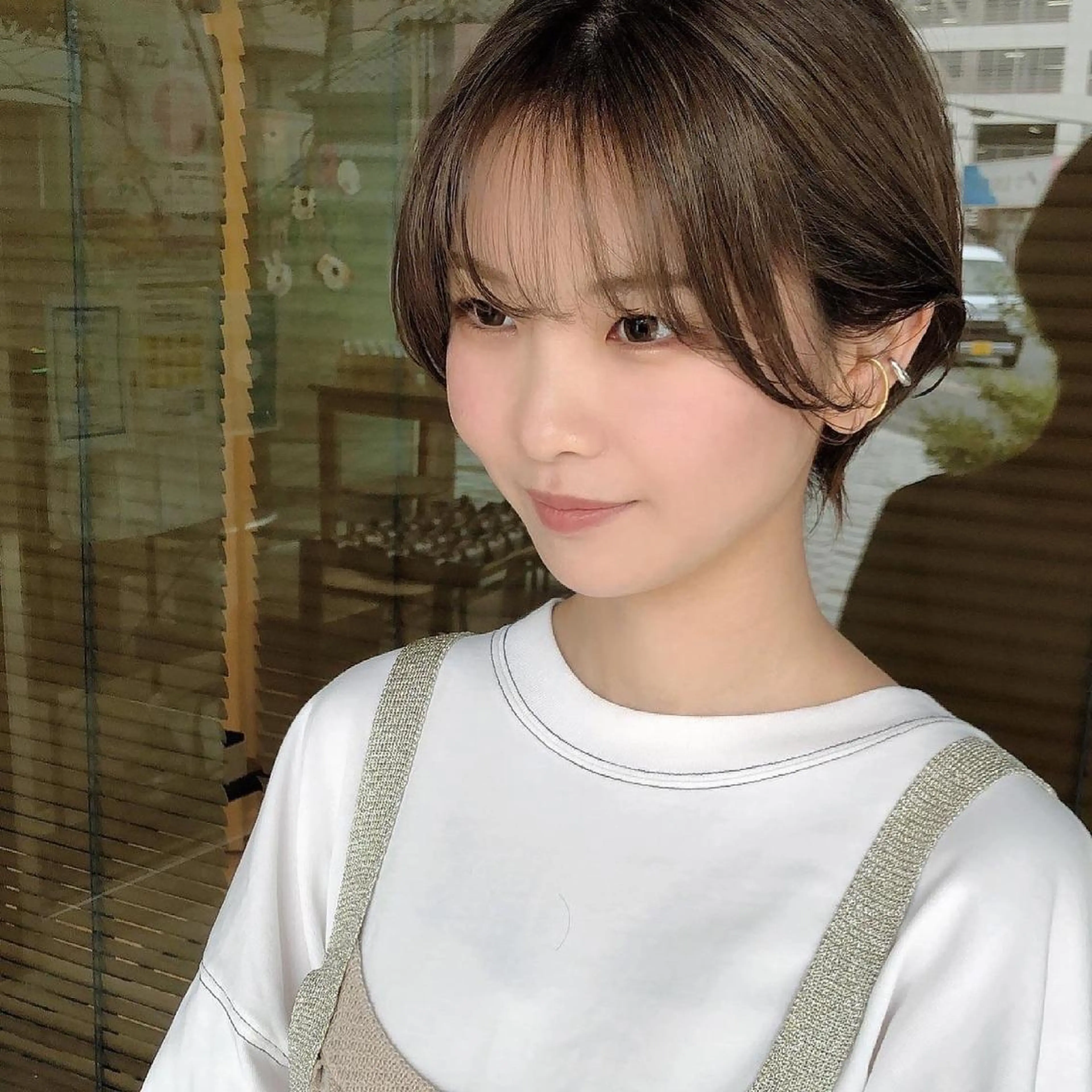 ショート カラー ハピネスクローバー学園前所属・✨ミニモ指名奈良1位 ✨濱崎のヘアスタイル