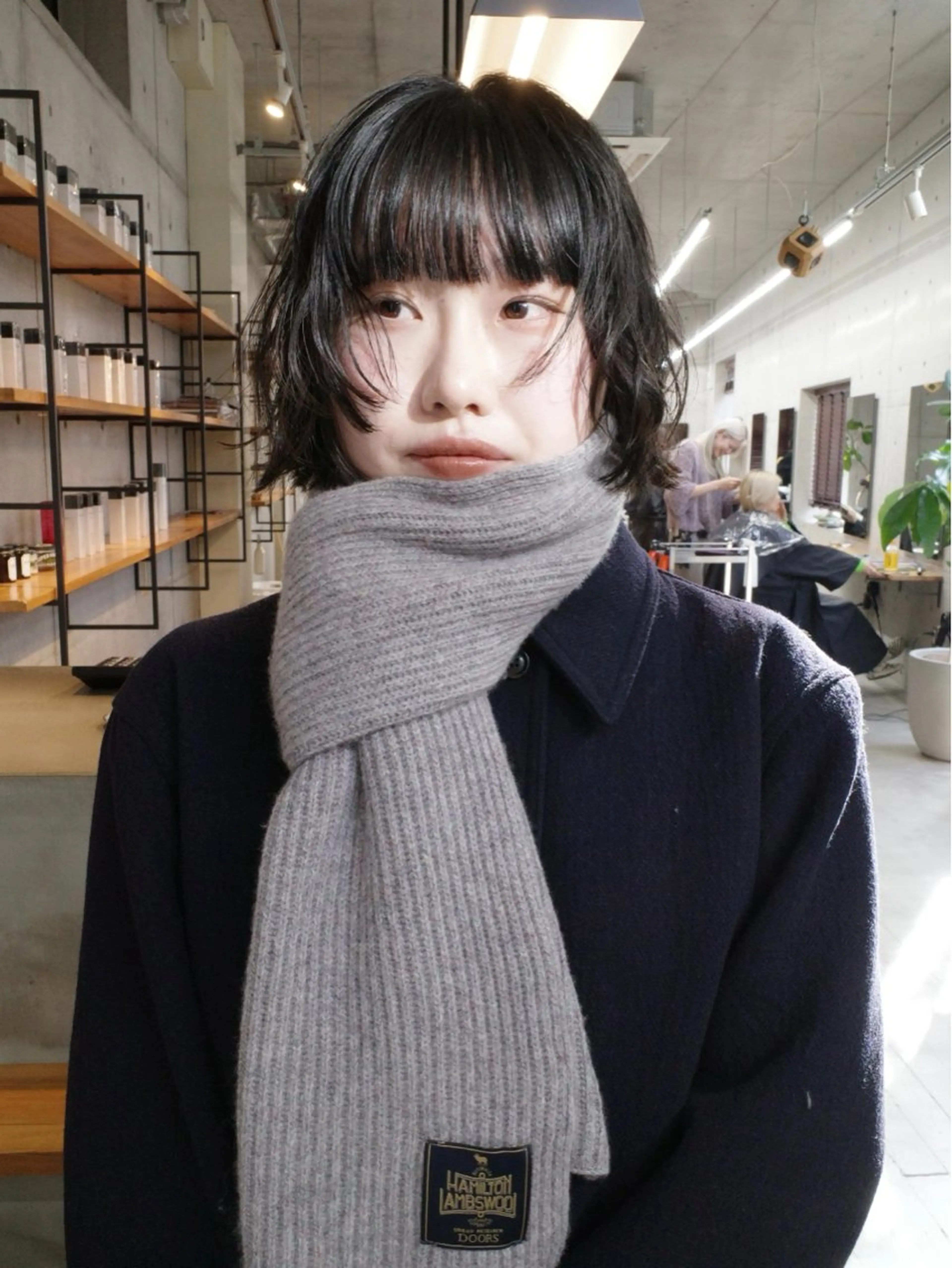 ミディアム ミディアムパーマ カット パーマ son hair所属・葉 /レイヤーカットのヘアスタイル